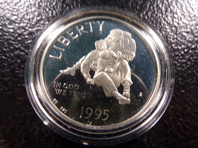1995-S BATTLE GROUND COMMEM SILVER PROOF DOLLAR. CLICK THE LINK FROM YOUR INVOICE TO PAY... 