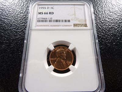 1955-D NGC MS66RD LINCOLN WHEAT CENT. CLICK THE LINK FROM YOUR INVOICE TO PAY... INVOICES ARE 