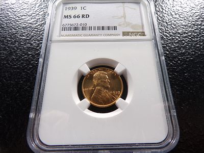 1939 NGC MS66RD LINCOLN WHEAT CENT. CLICK THE LINK FROM YOUR INVOICE TO PAY... INVOICES ARE 