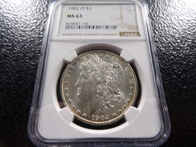 1902-O NGC MS63 MORGAN SILVER DOLLAR. CLICK THE LINK FROM YOUR INVOICE TO PAY... INVOICES ARE 