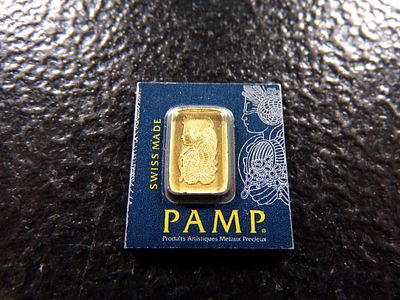 PAMP 1 GRAM 999.9 FINE GOLD BAR. CLICK THE LINK FROM YOUR INVOICE TO PAY... INVOICES ARE EMAILED 