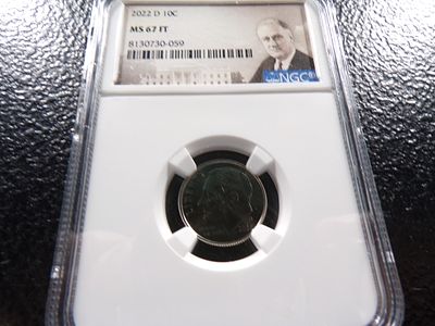 2022-D NGC MS67FT ROOSEVELT DIME. CLICK THE LINK FROM YOUR INVOICE TO PAY... INVOICES ARE 