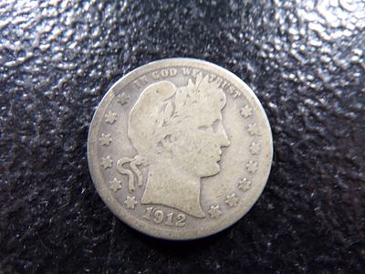 1912-S BARBER SILVER QUARTER **708,000 MINTED**. CLICK THE LINK FROM YOUR INVOICE TO PAY... 