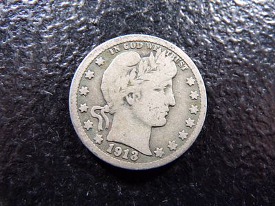 1913 BARBER SILVER QUARTER **484,613 MINTED**. CLICK THE LINK FROM YOUR INVOICE TO PAY... 