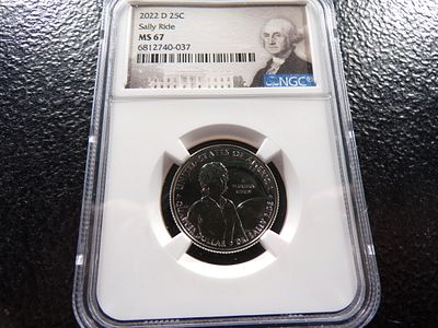 2022-D NGC MS67 SALLY RIDE QUARTER. CLICK THE LINK FROM YOUR INVOICE TO PAY... INVOICES ARE 