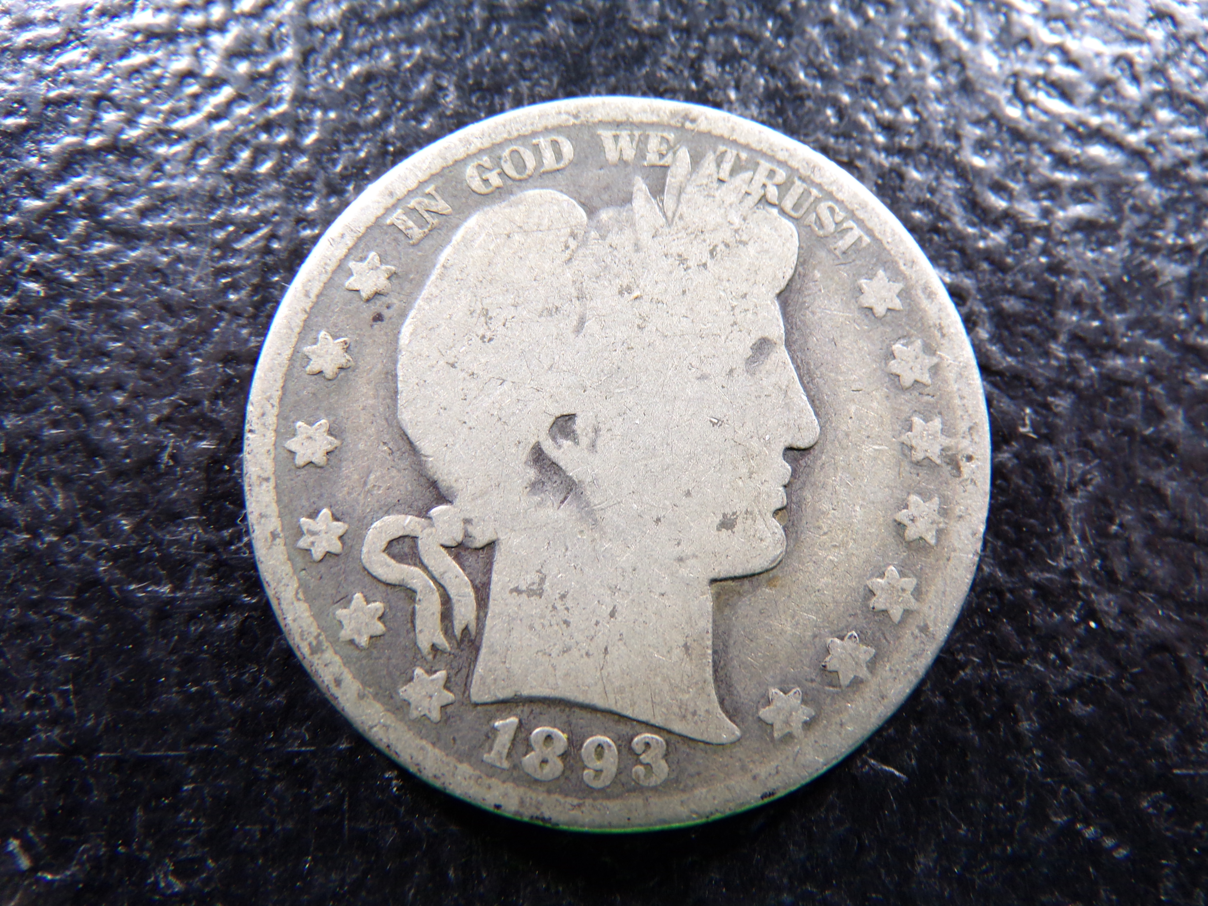 1893 BARBER SILVER HALF DOLLAR ***MINTED 1 3/4 MILLION