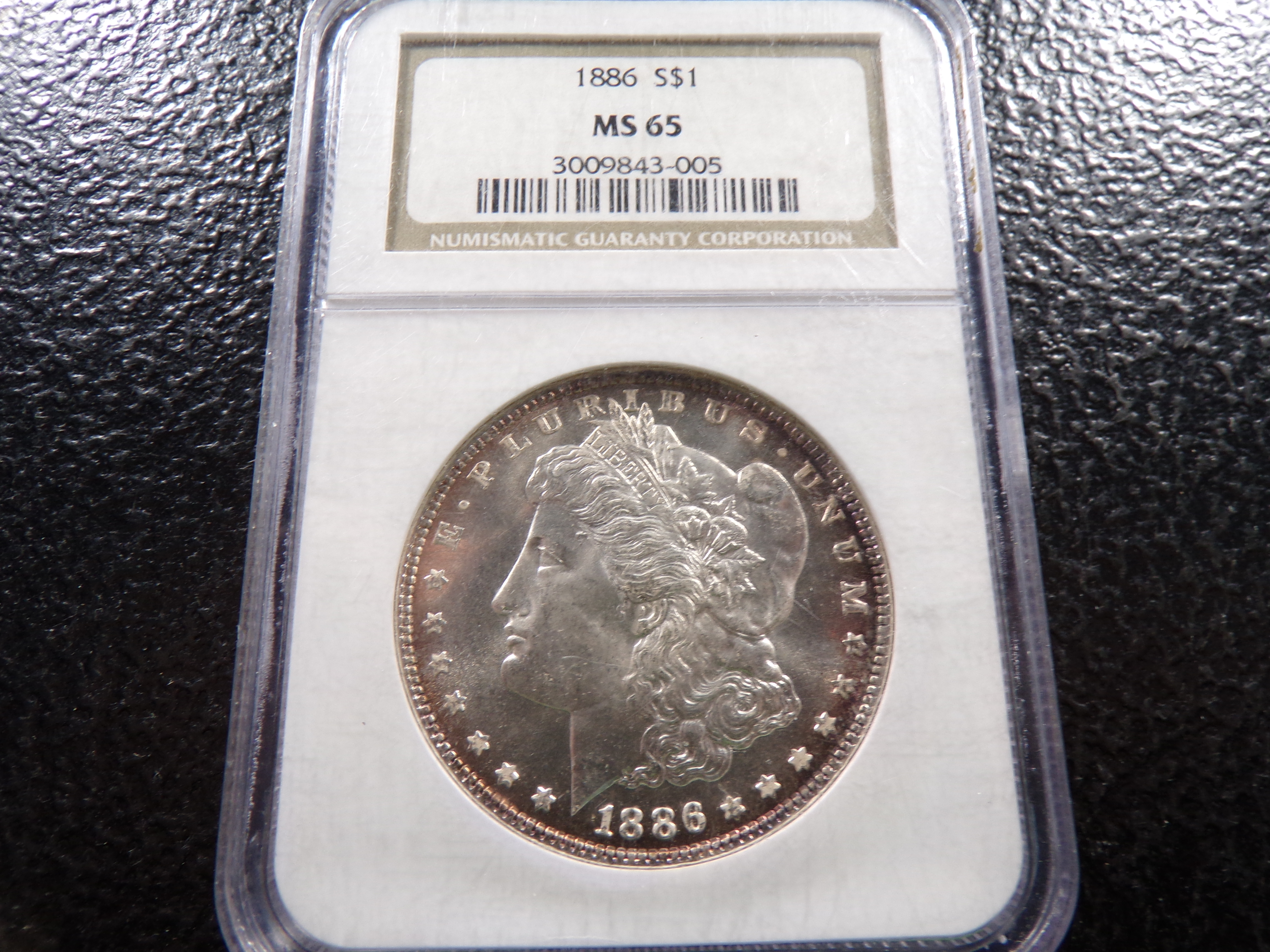1886 NGC MS65 HIGH GRADE MORGAN SILVER DOLLAR