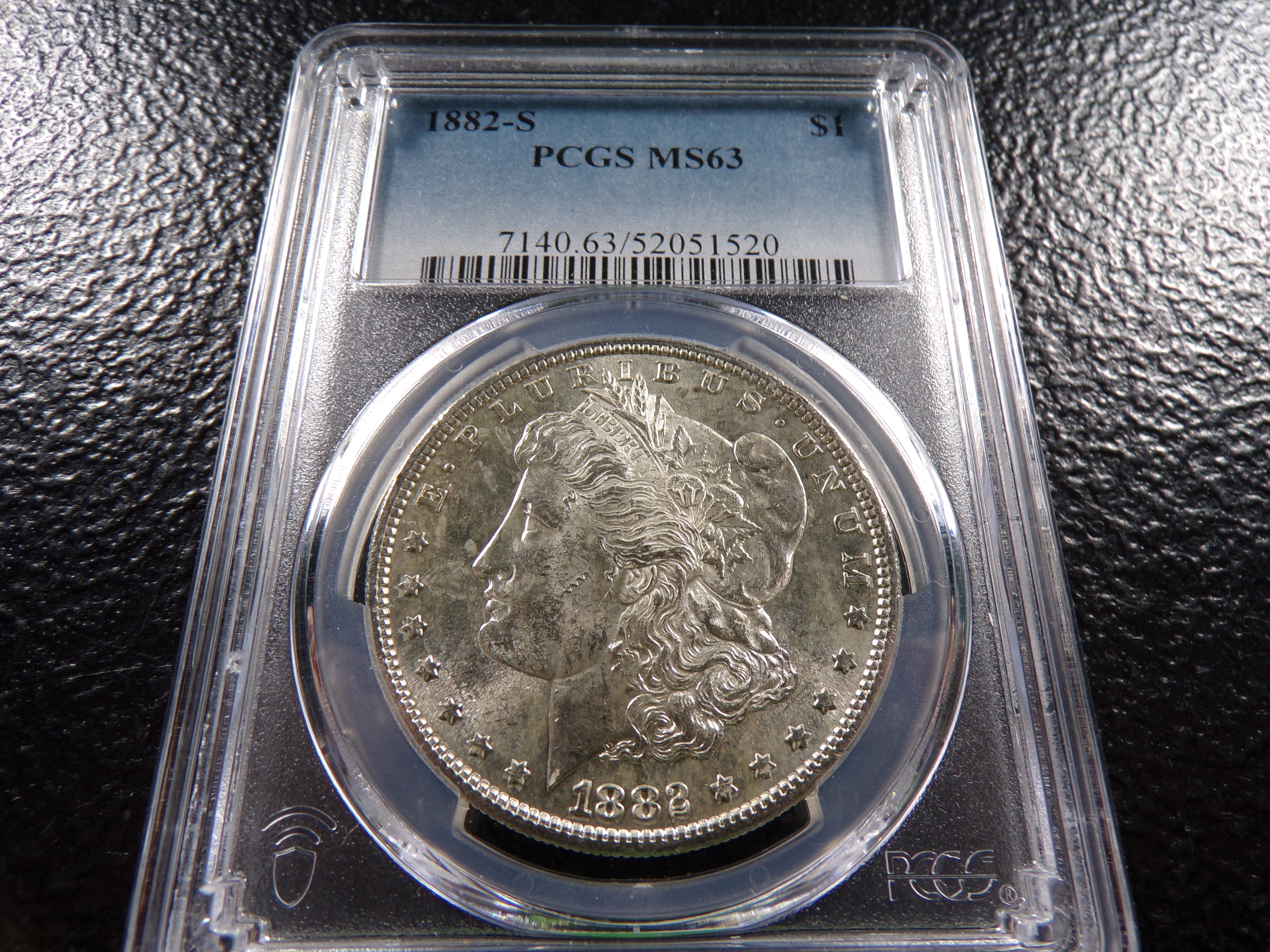 1882-S PCGS MS63 MORGAN SILVER DOLLAR