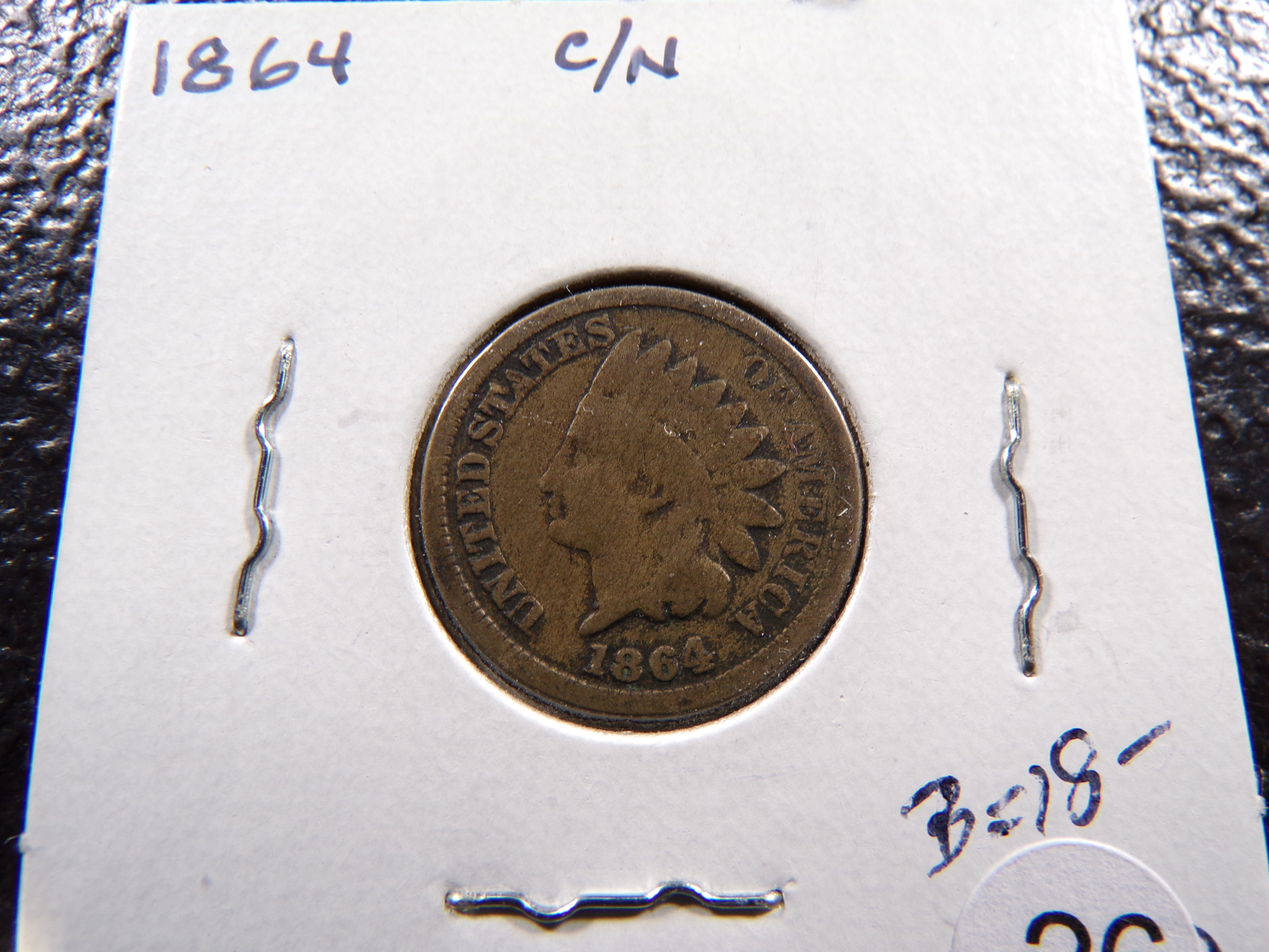 1864 COPPER NICKEL INDIAN CENT