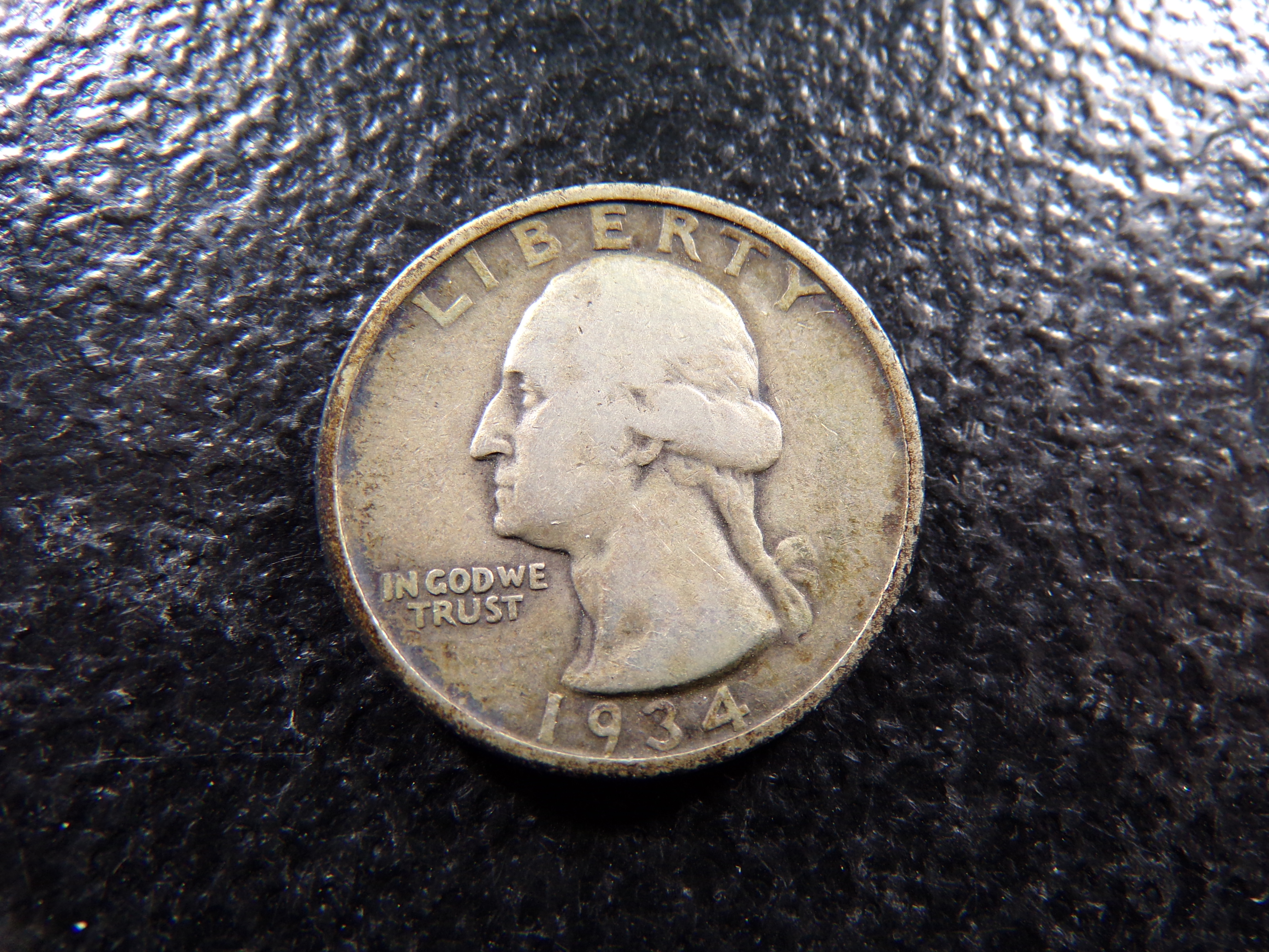 1934 WASHINGTON SILVER QUARTER ***MINTED 31.9 MILLION