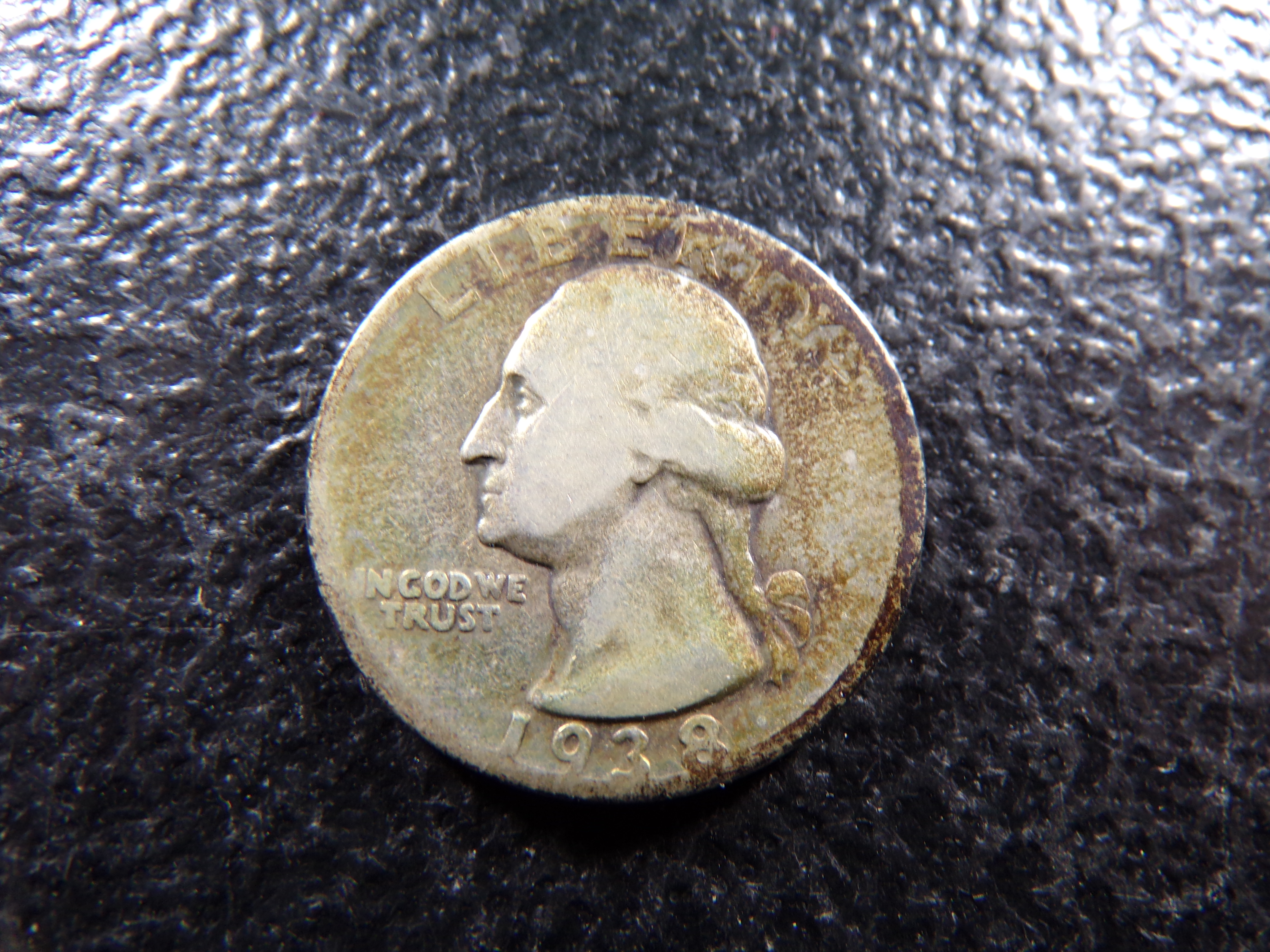 1938 WASHINGTON SILVER QUARTER ***MINTED 9.5 MILLION