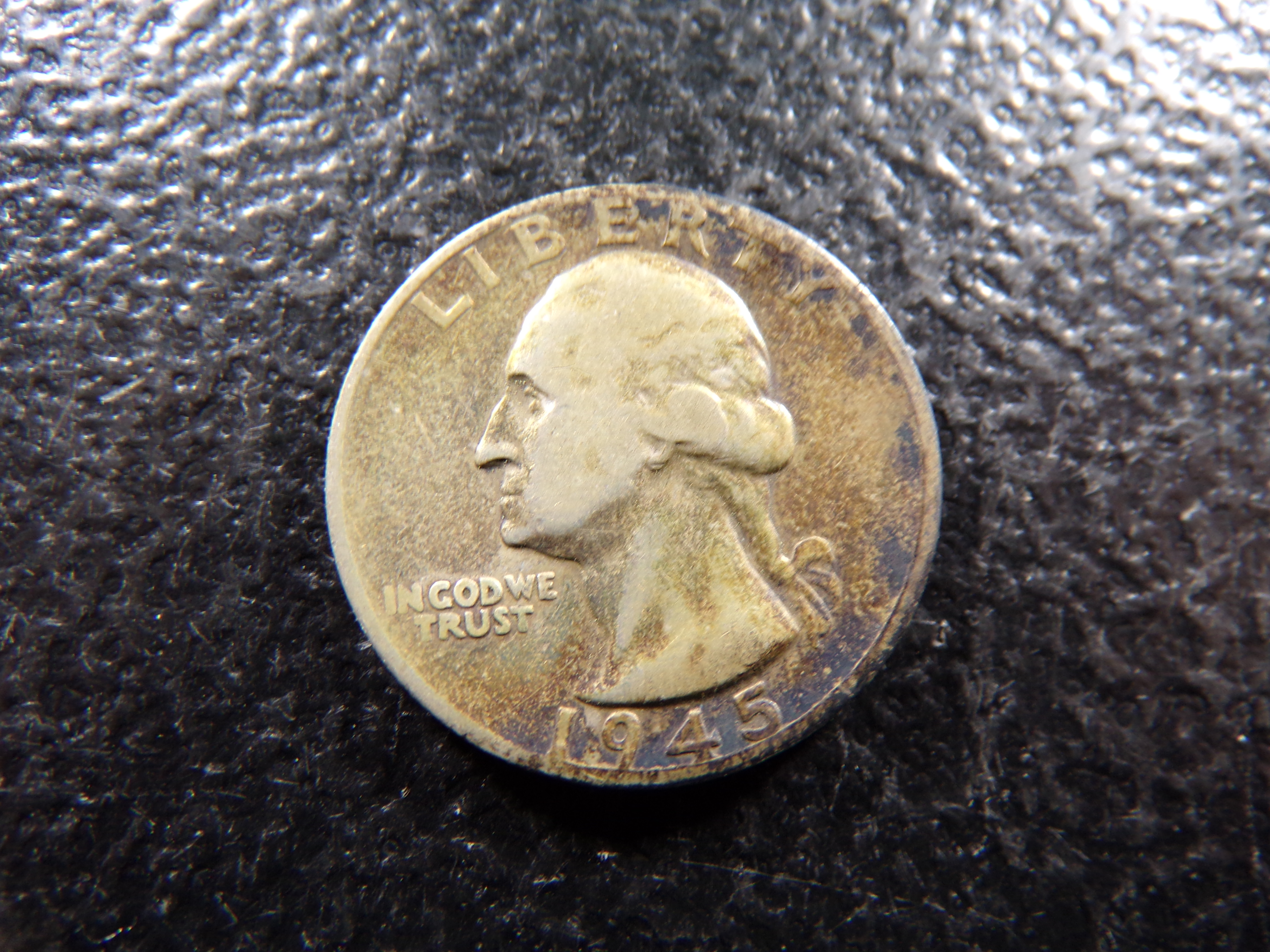 1945-S WASHINGTON SILVER QUARTER ***MINTED 17 MILLION
