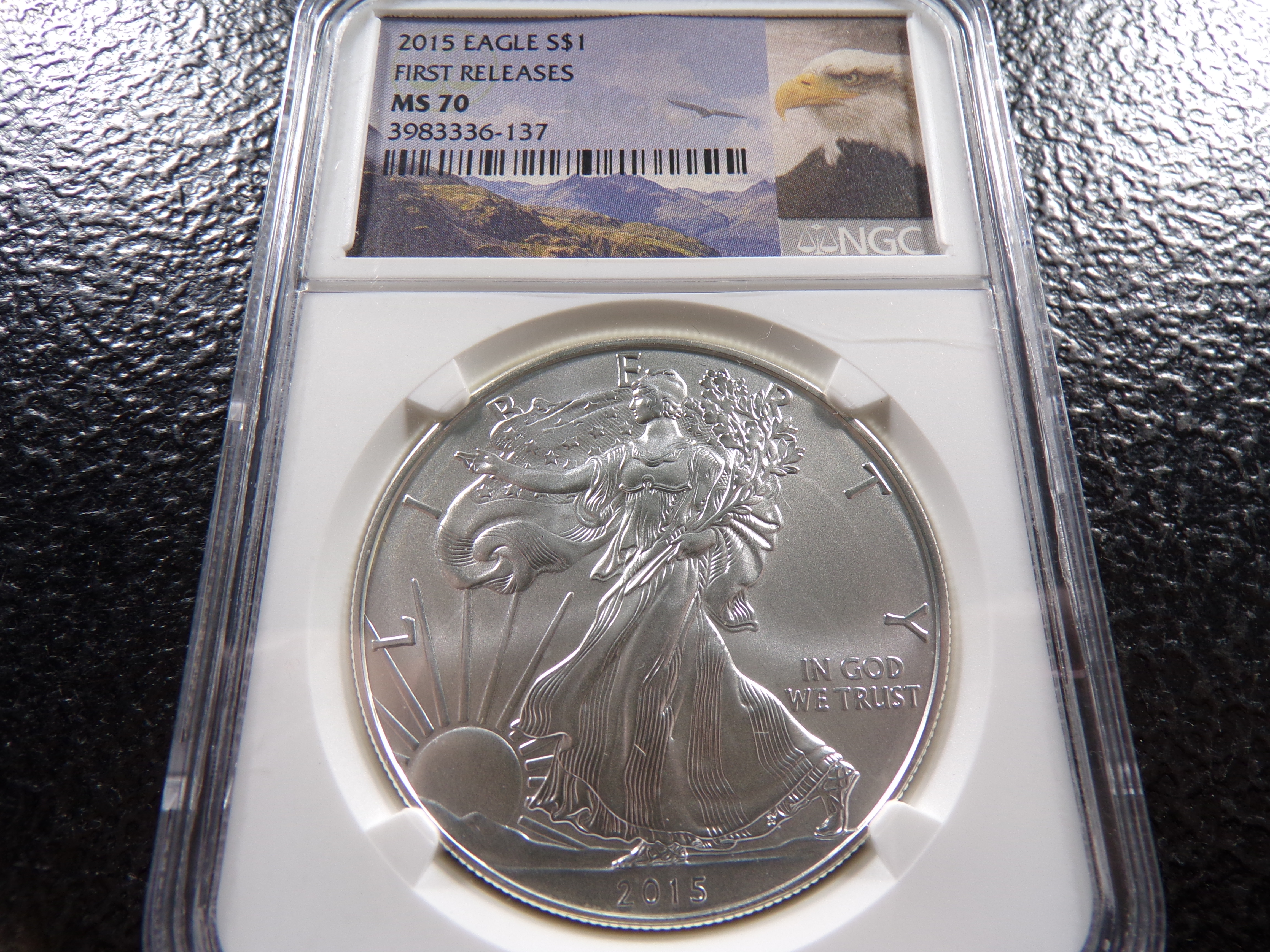 2015 NGC MS70 FIRST RELEASES AMERICAN SILVER EAGLE DOLLAR