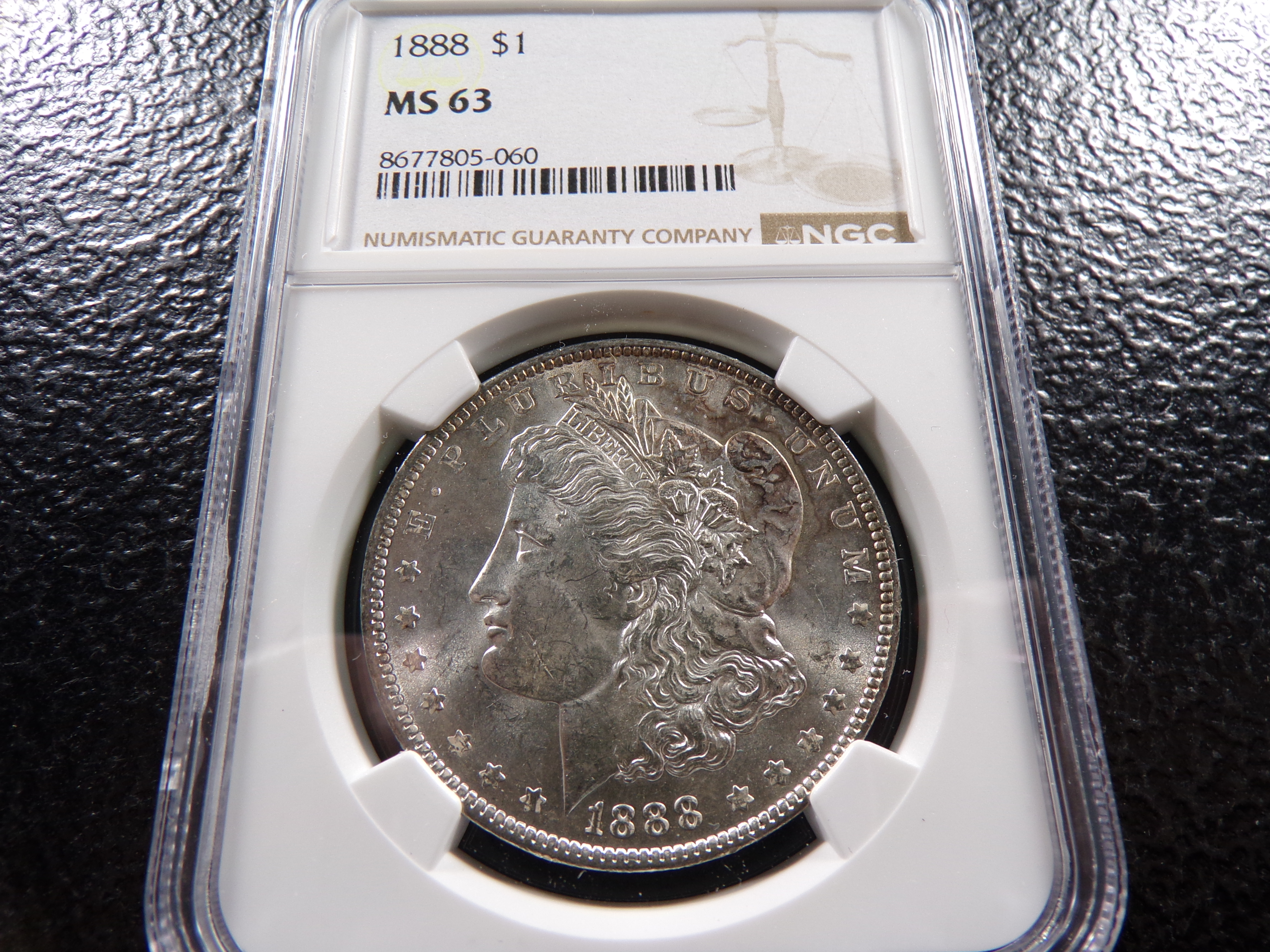 1888 NGC MS63 MORGAN SILVER DOLLAR
