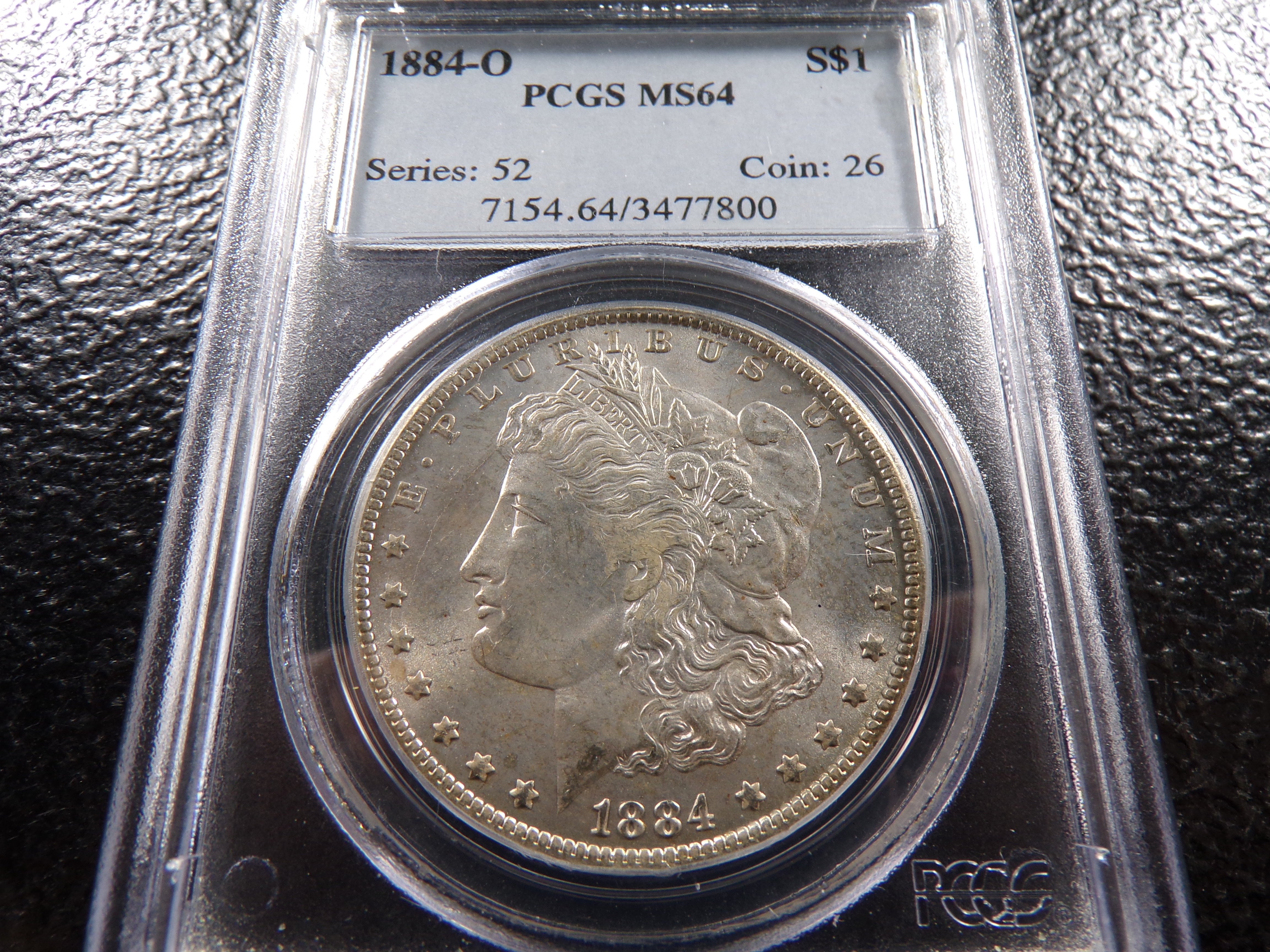 1884-O PCGS MS64 HIGH GRADE MORGAN SILVER DOLLAR