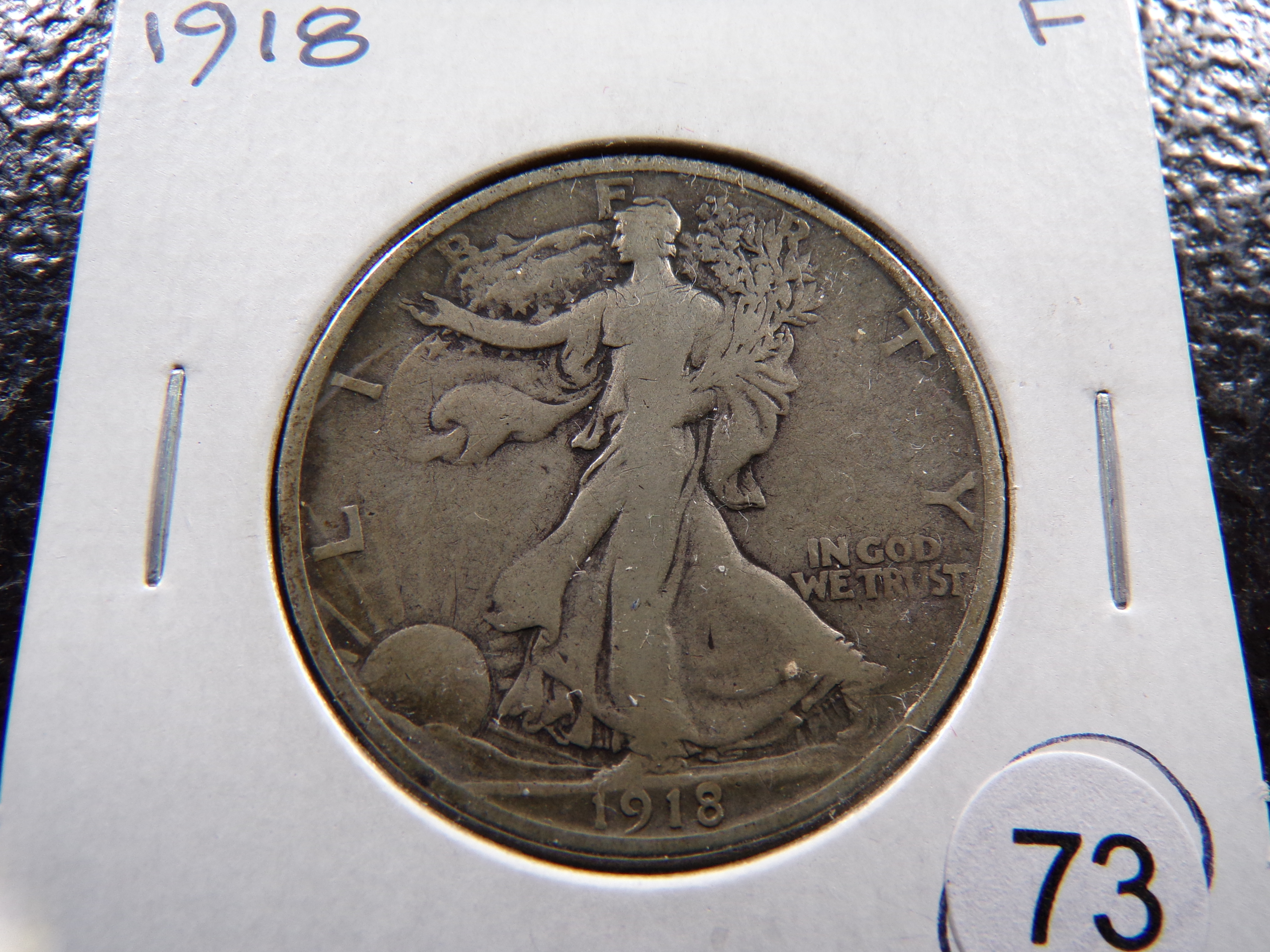 1918 WALKING LIBERTY SILVER HALF DOLLAR