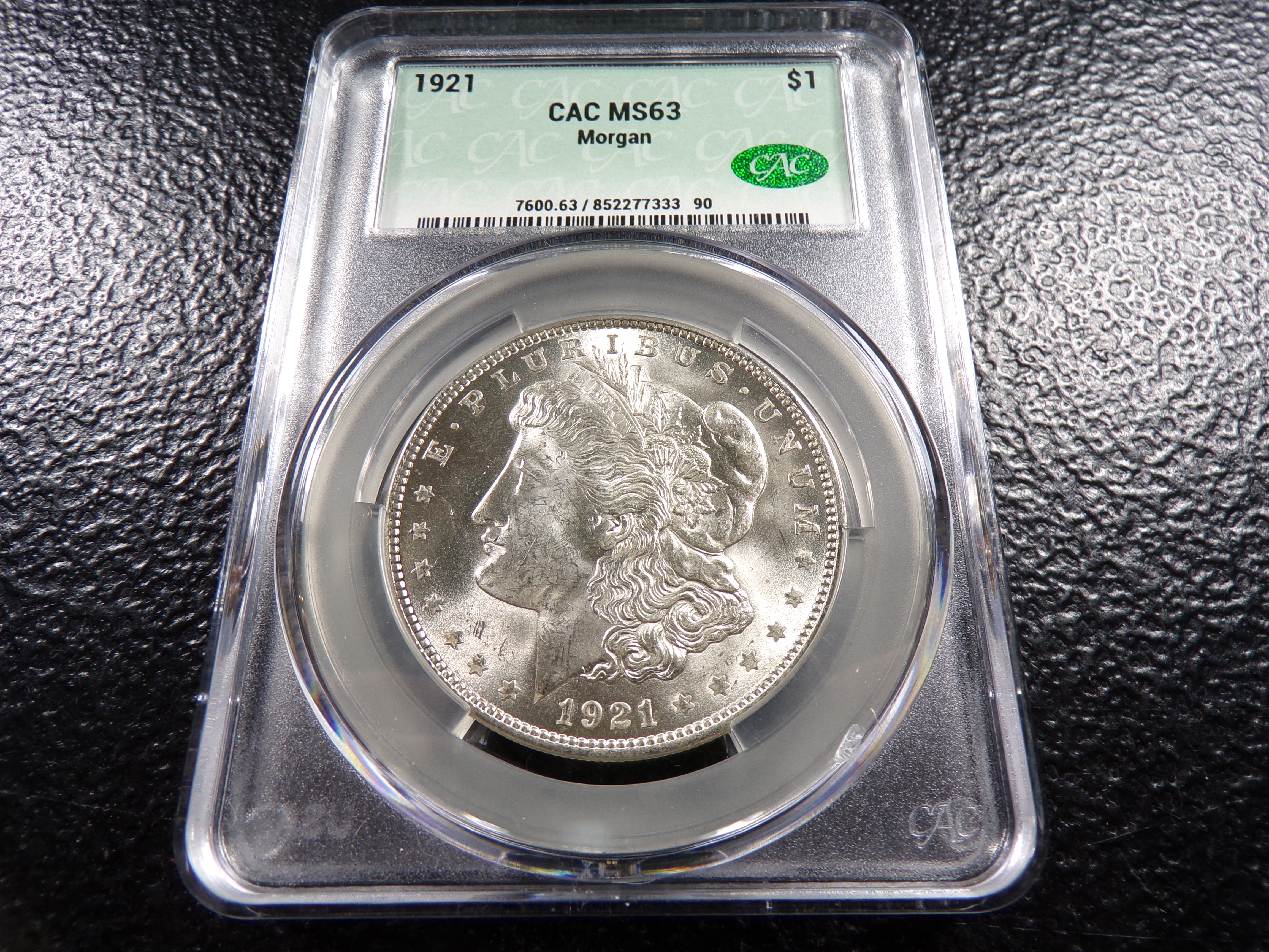 1921 CAC MS63 MORGAN SILVER DOLLAR