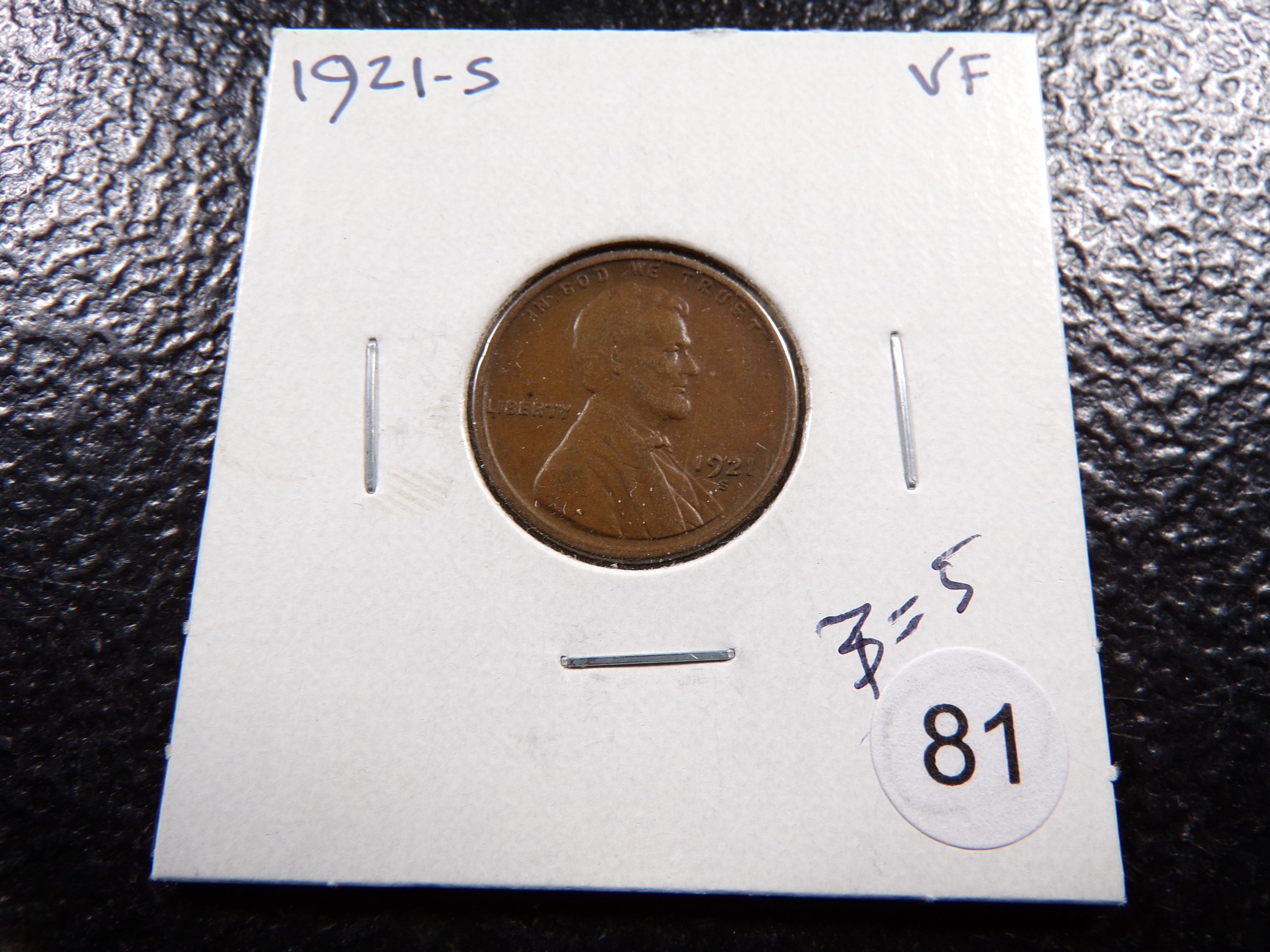 1921-S LINCOLN WHEAT CENT