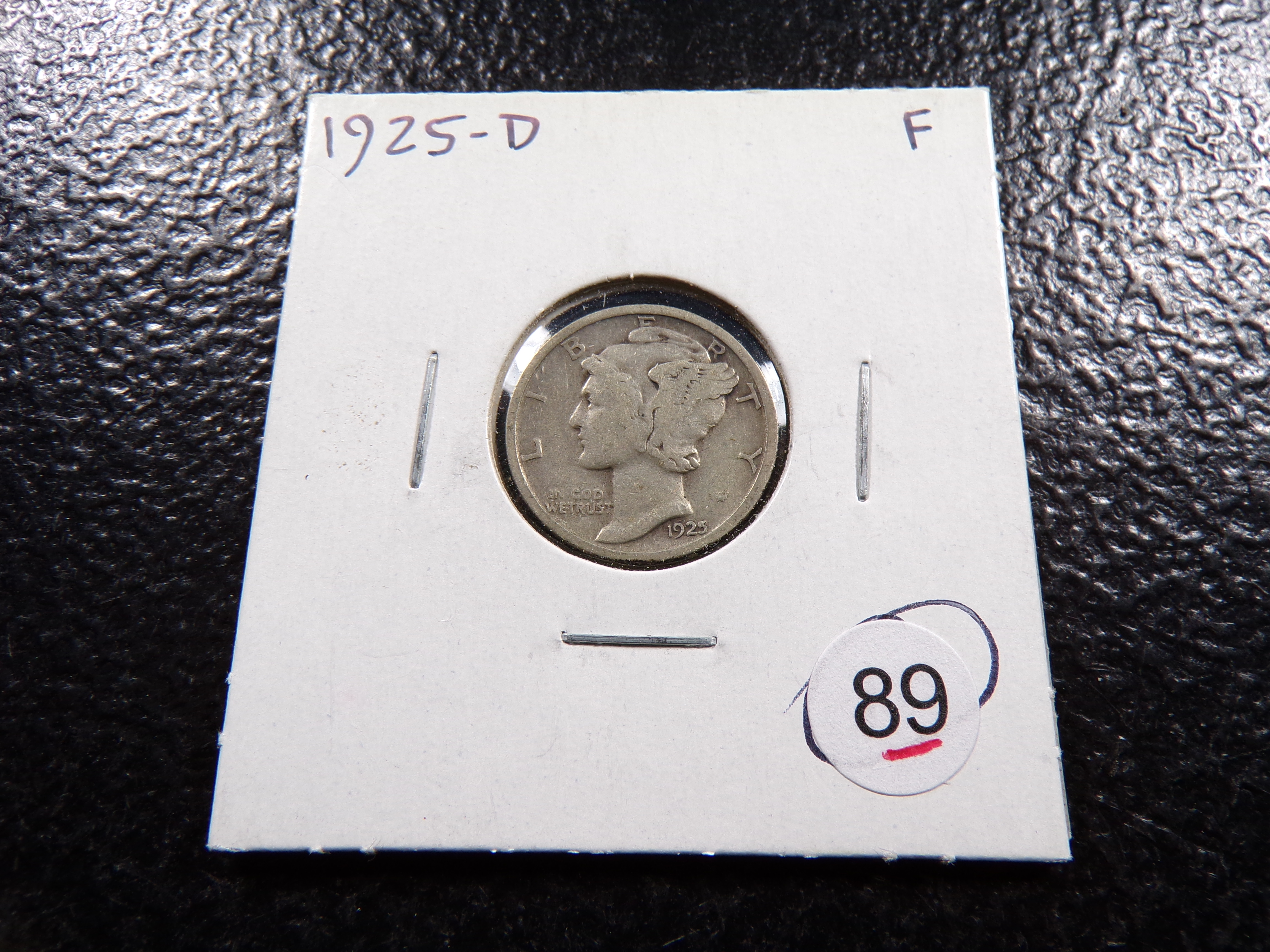 1925-D MERCURY SILVER DIME