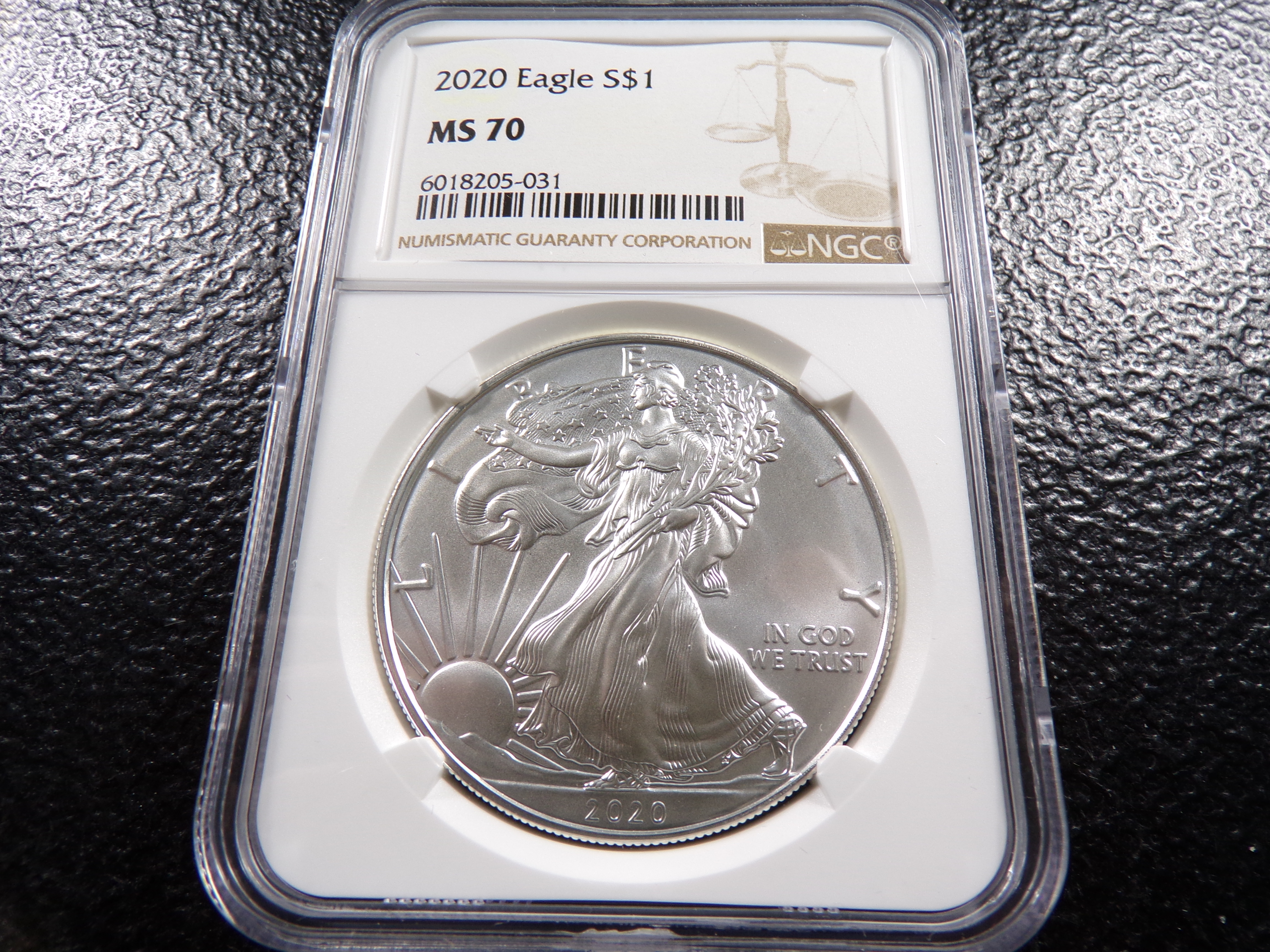 2020 NGC MS70 AMERICAN SILVER EAGLE DOLLAR