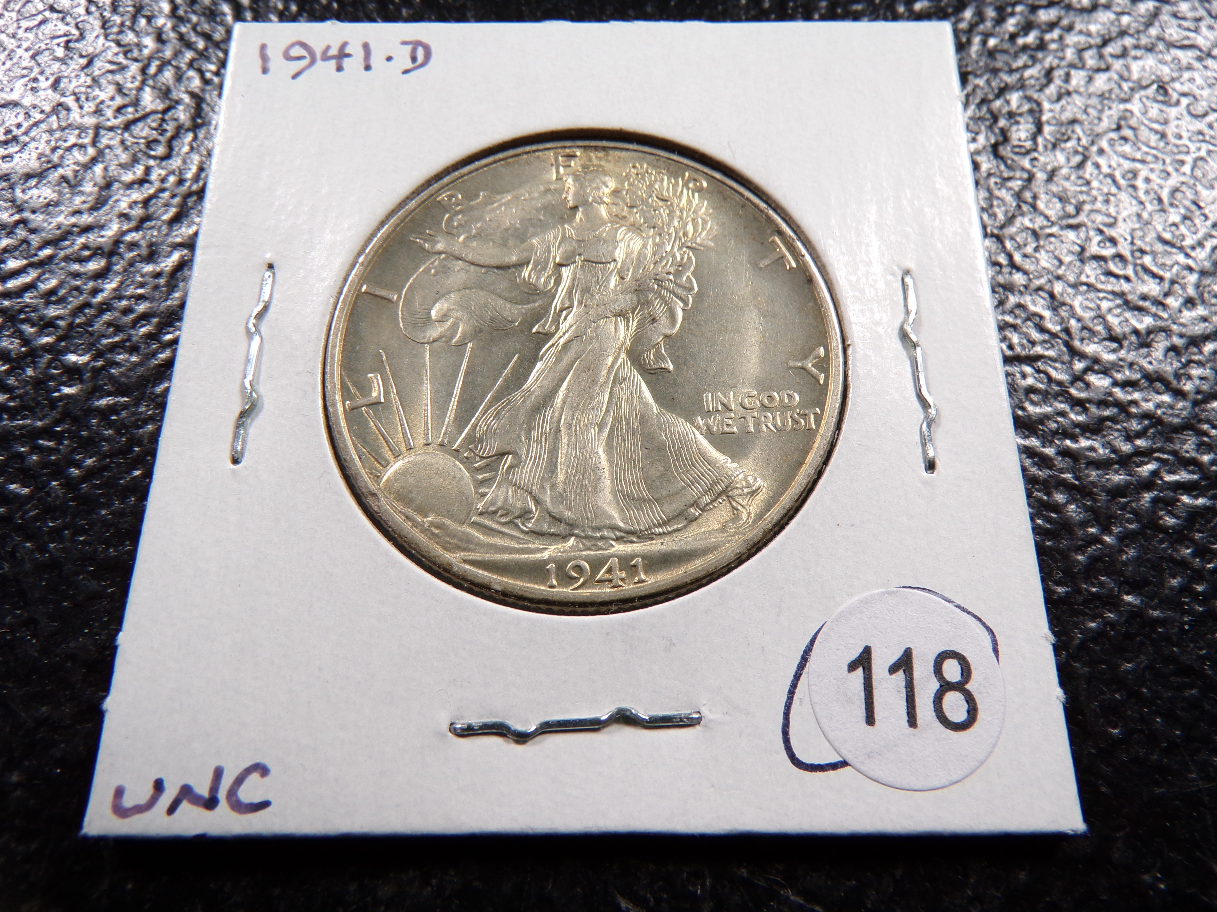 1941-D WALKING LIBERTY SILVER HALF DOLLAR