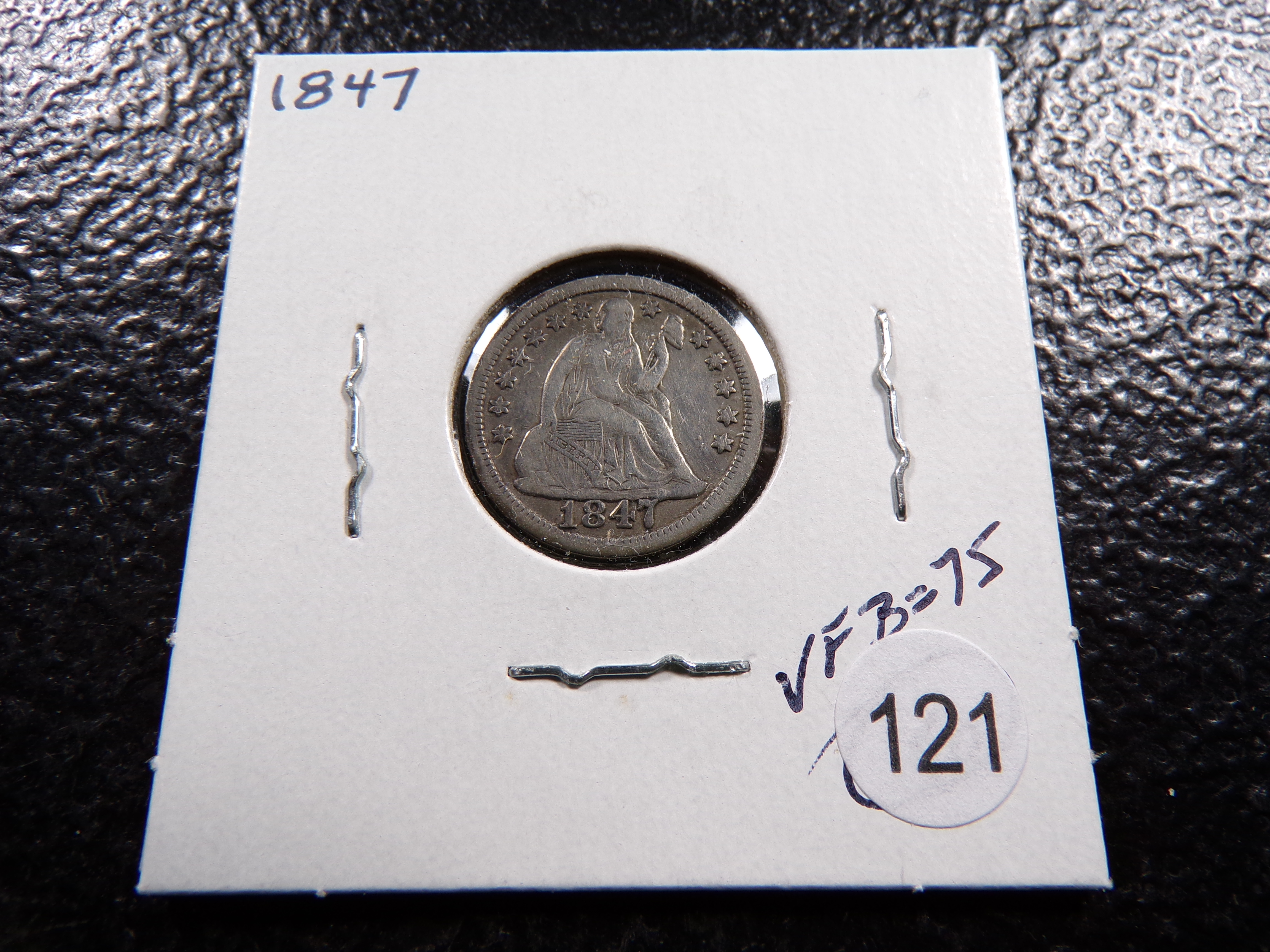 1847 SEATED LIBERTY SILVER DIME