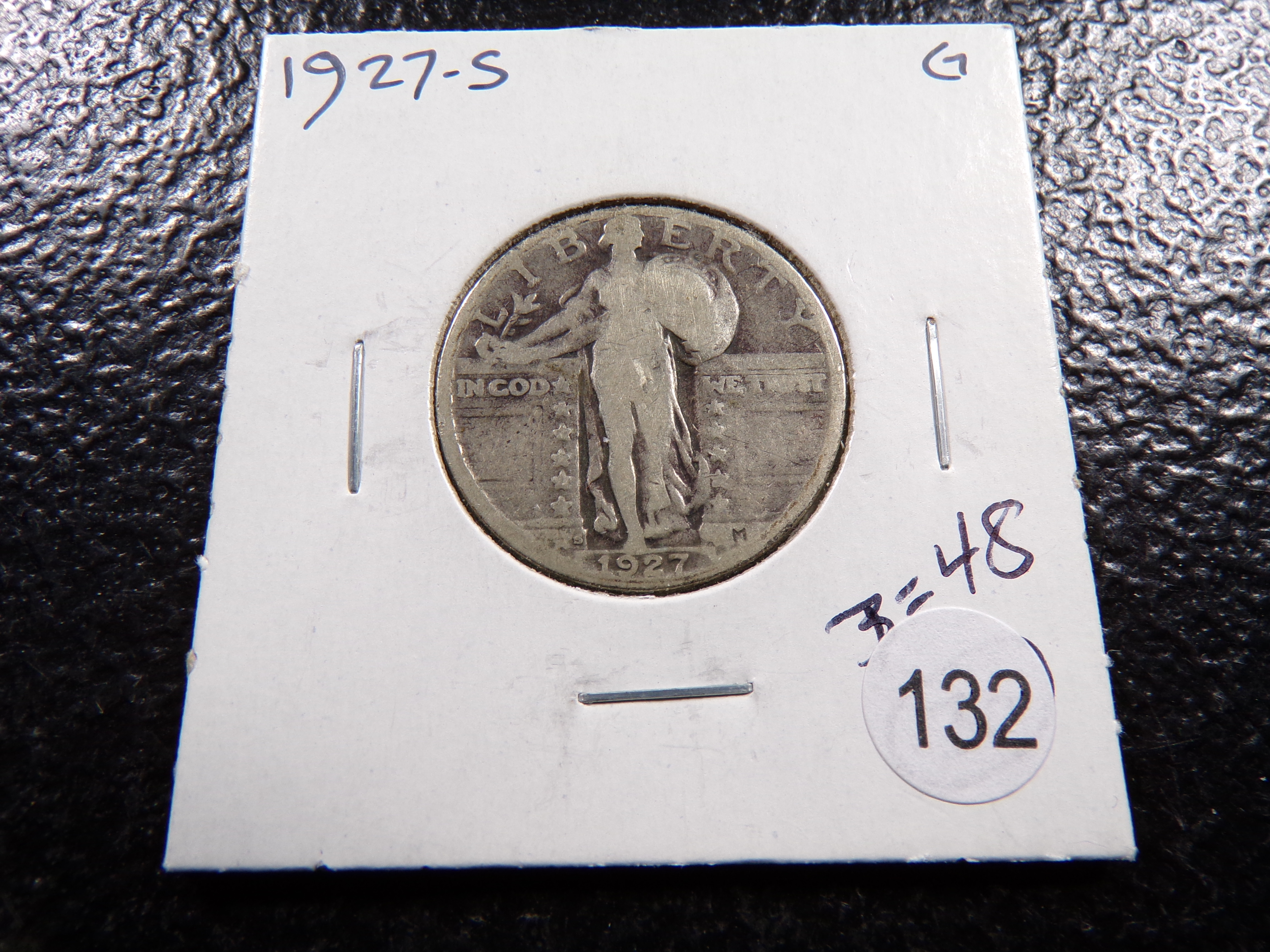 1927-S STANDING LIBERTY SILVER QUARTER