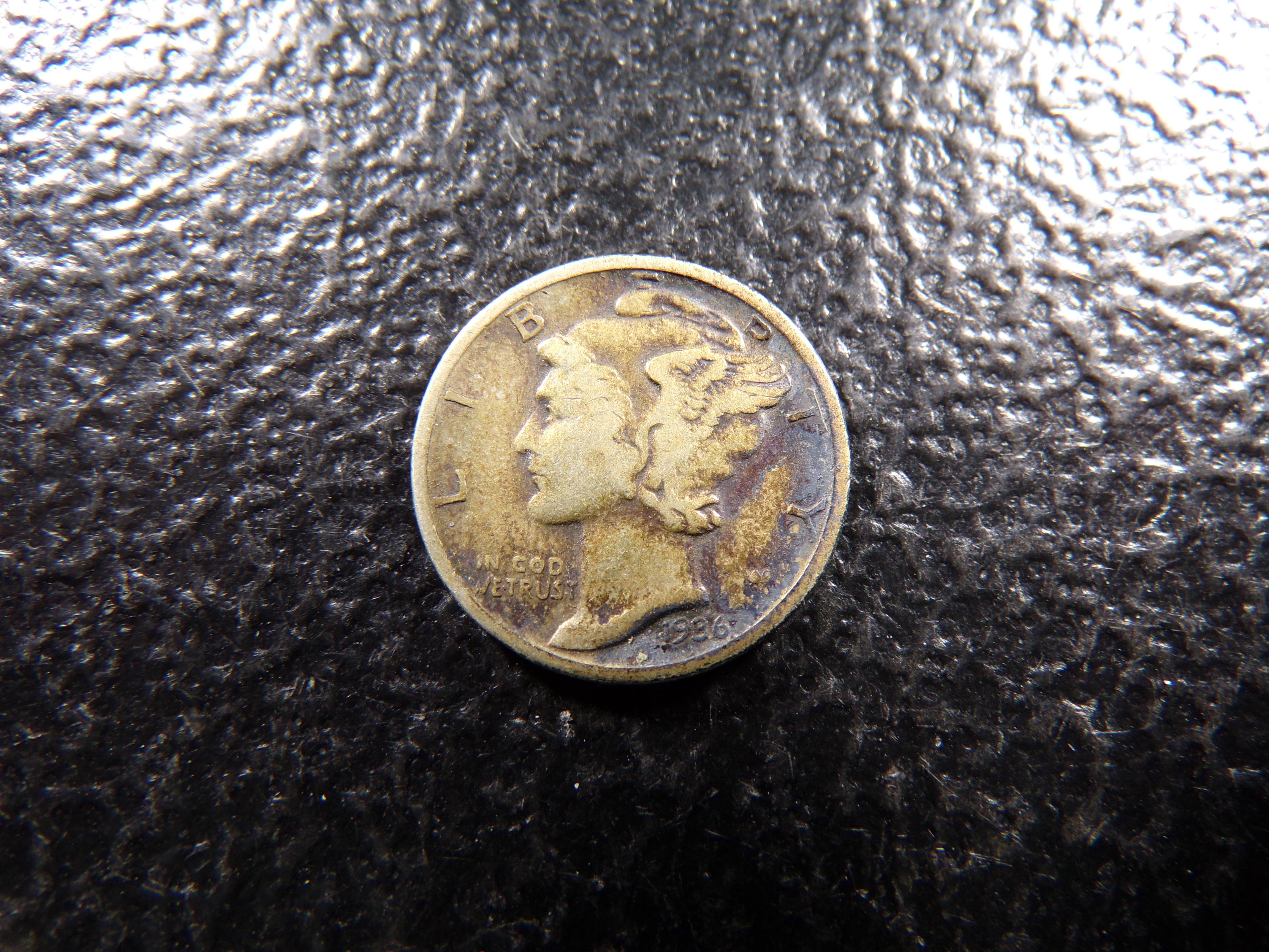 1936-S MERCURY SILVER DIME ***MINTED 9.2 MILLION