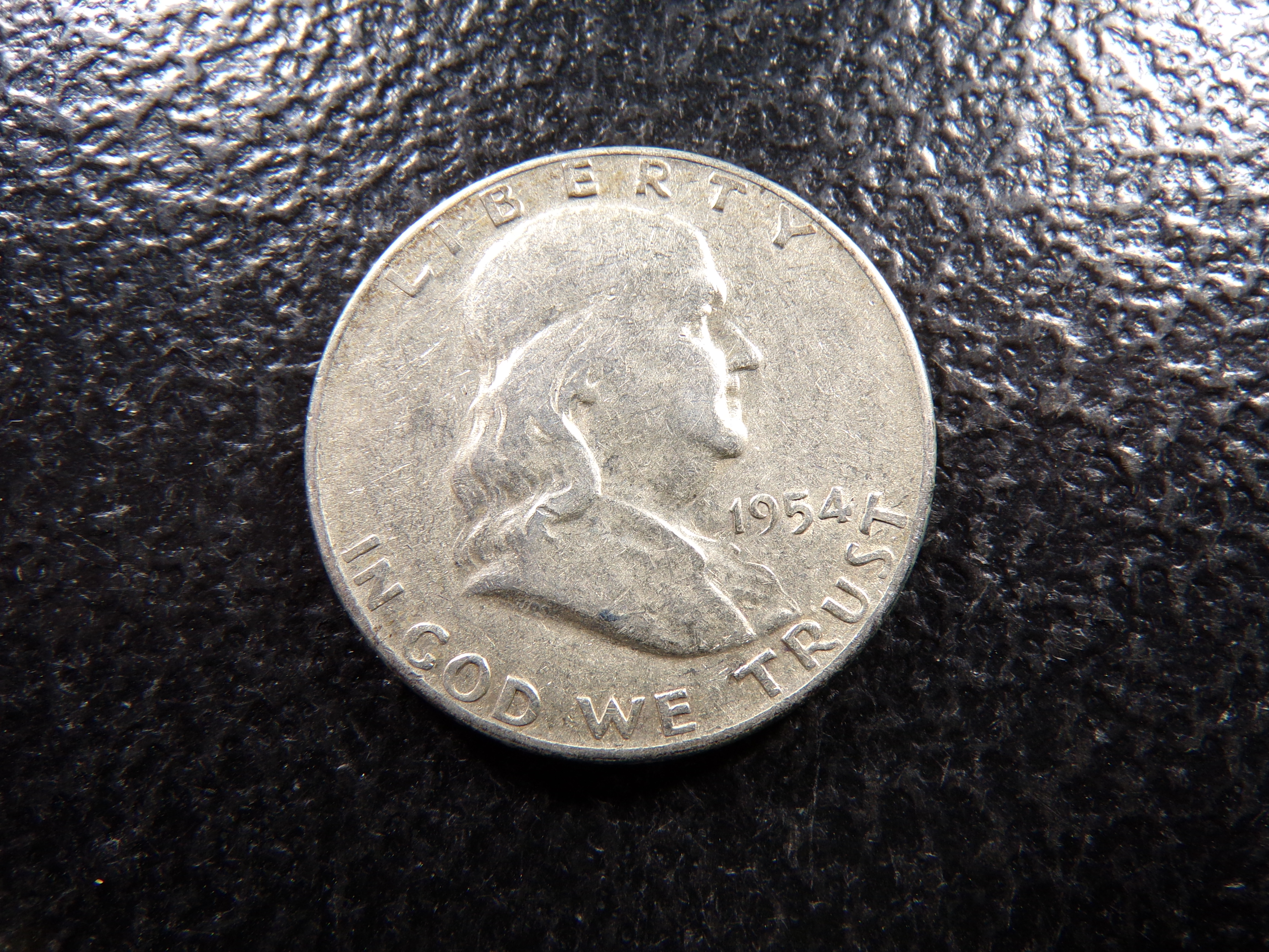 1954-D FRANKLIN SILVER HALF DOLLAR ***MINTED 25 MILLION +