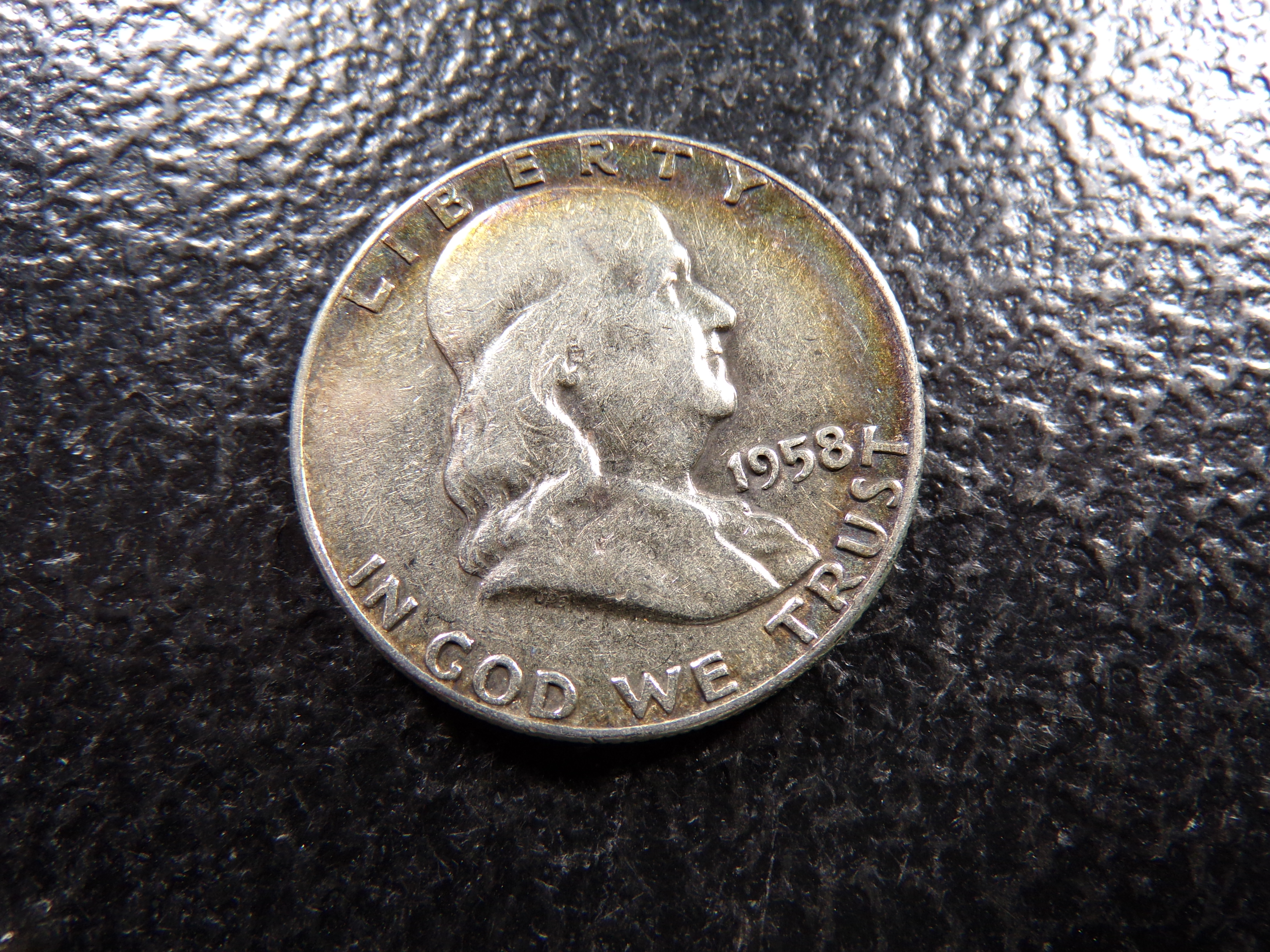 1958 FRANKLIN SILVER HALF DOLLAR ***MINTED 4 MILLION +