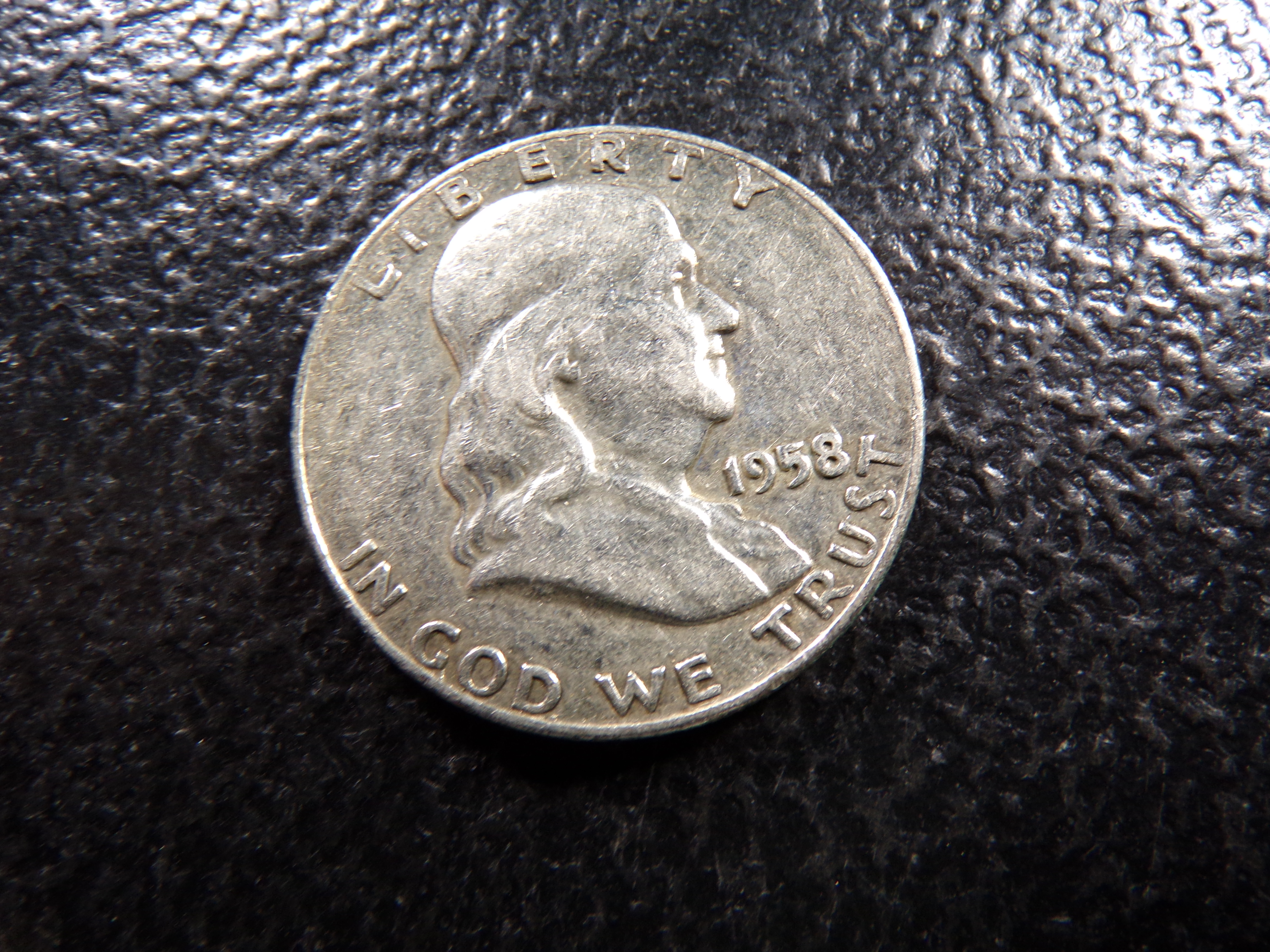 1958-D FRANKLIN SILVER HALF DOLLAR ***MINTED 23 MILLION +