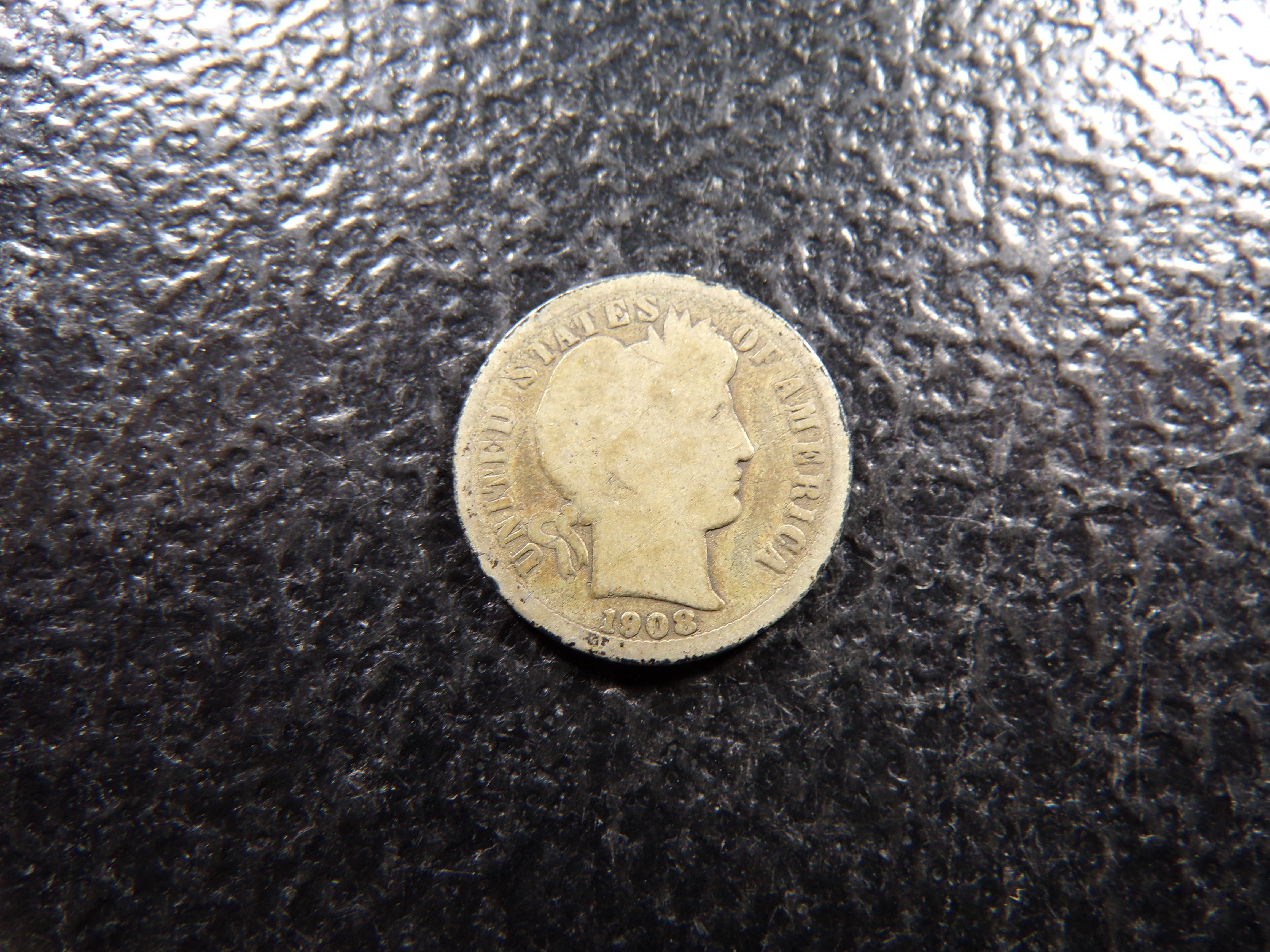 1908-S BARBER SILVER DIME ***MINTED 3 MILLION