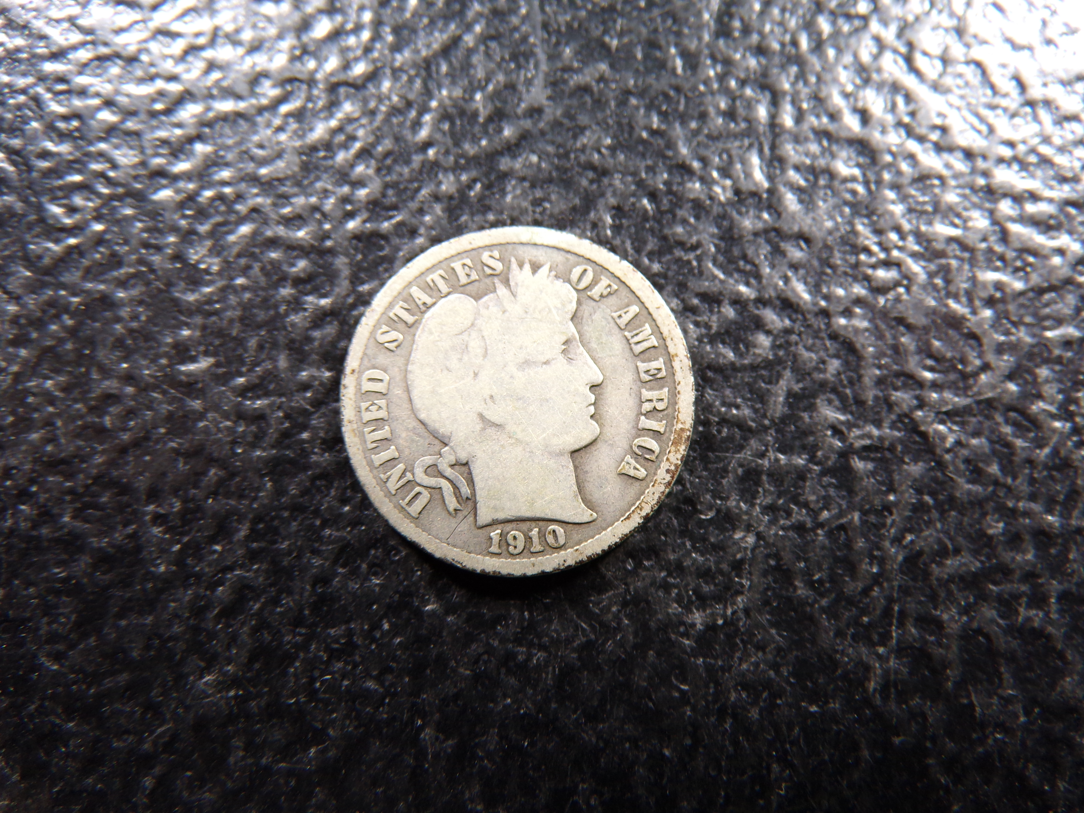 1910 BARBER SILVER DIME ***MINTED 12 MILLION
