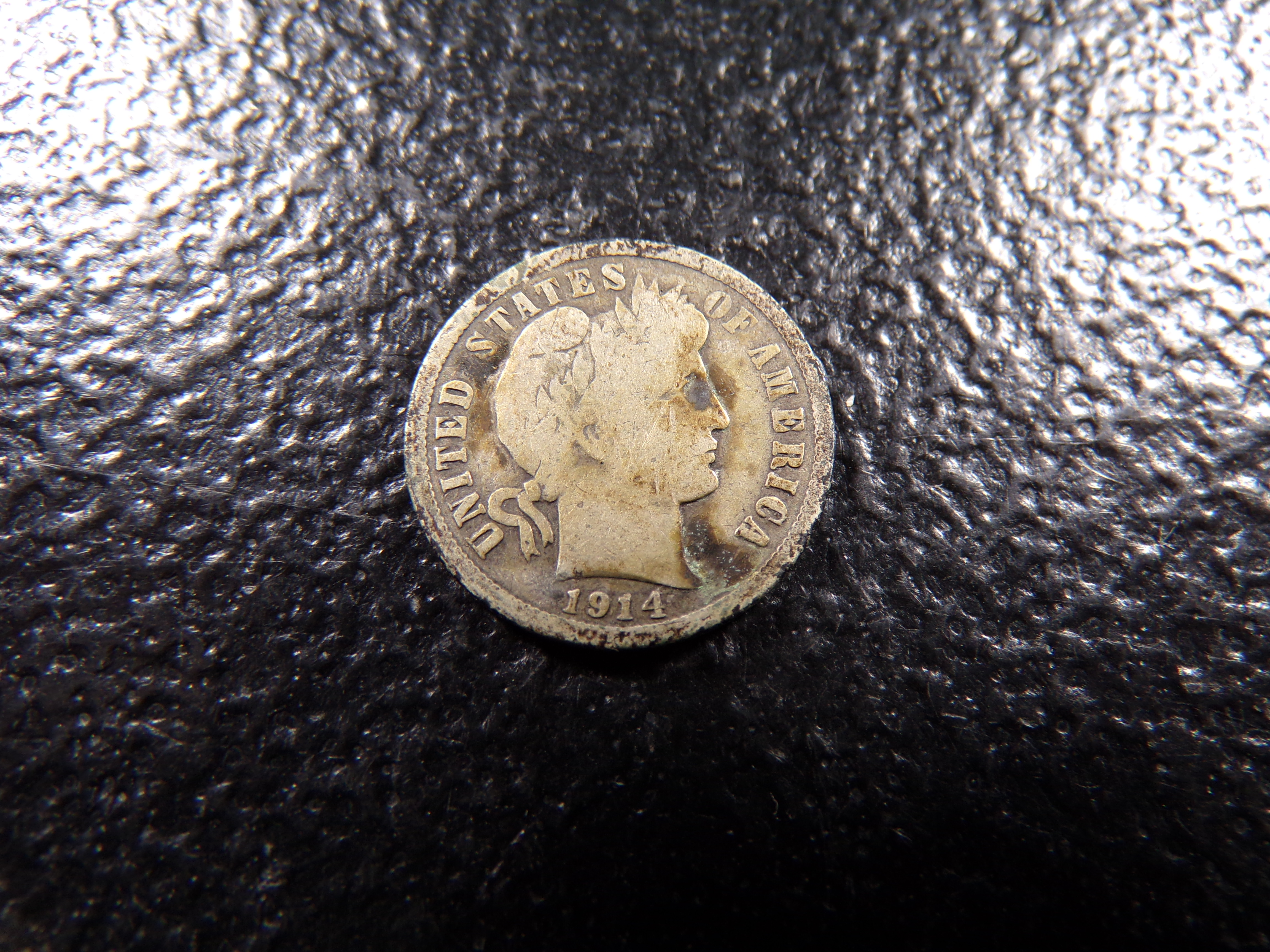 1914 BARBER SILVER DIME ***MINTED 17 MILLION