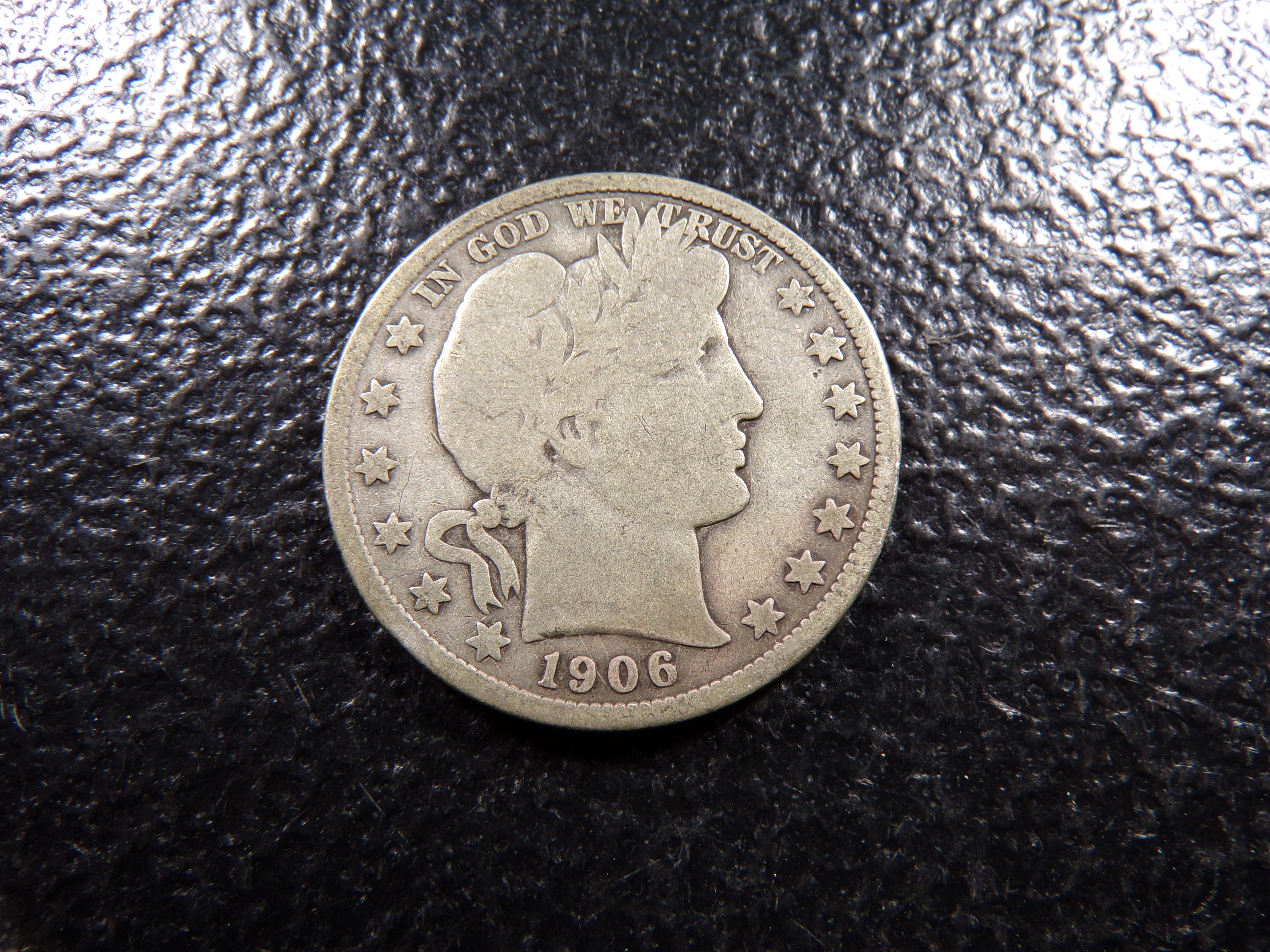 1906 BARBER SILVER HALF DOLLAR ***MINTED 2 1/2 MILLION