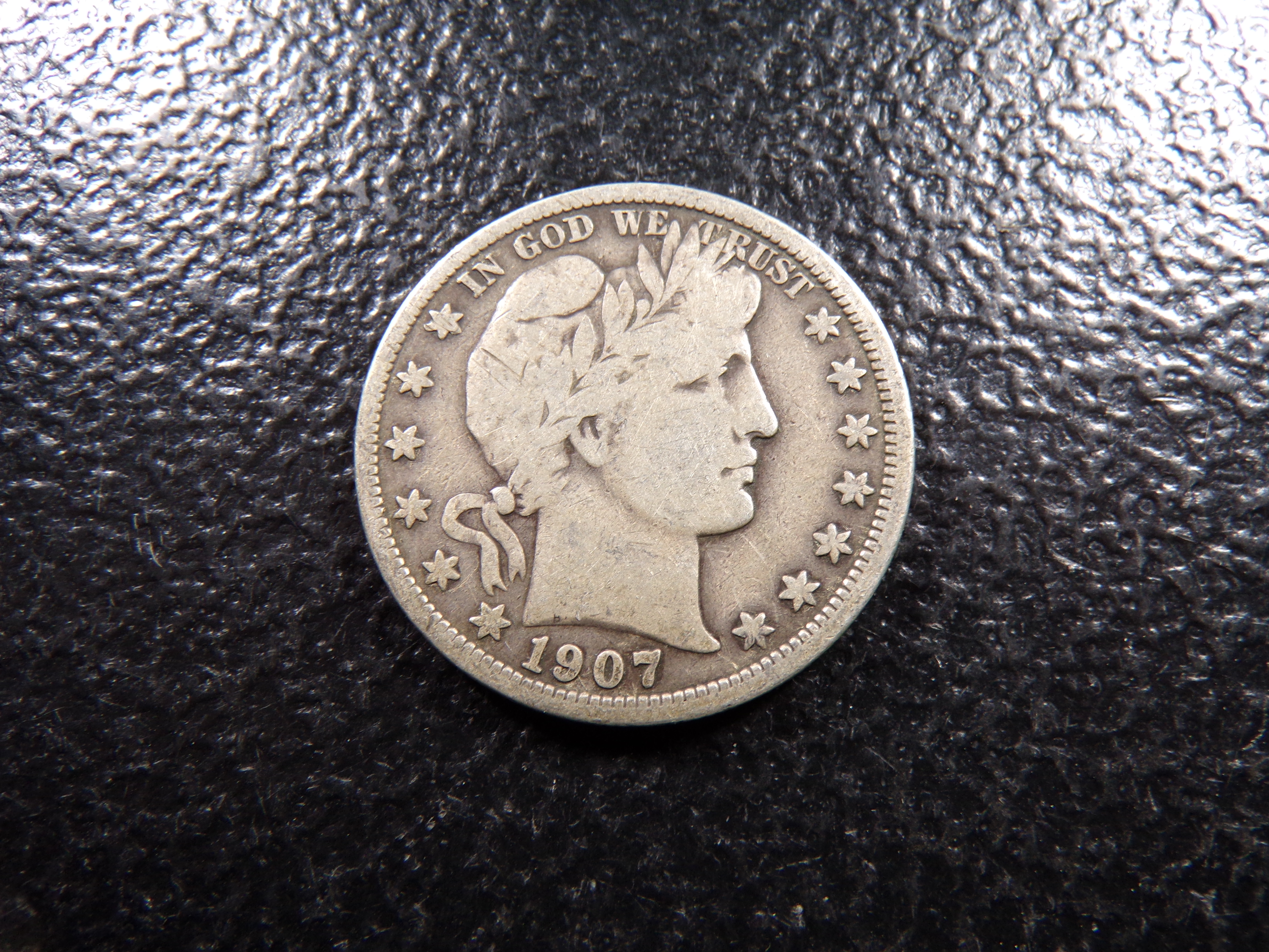 1907 BARBER SILVER HALF DOLLAR ***MINTED 2 1/2 MILLION