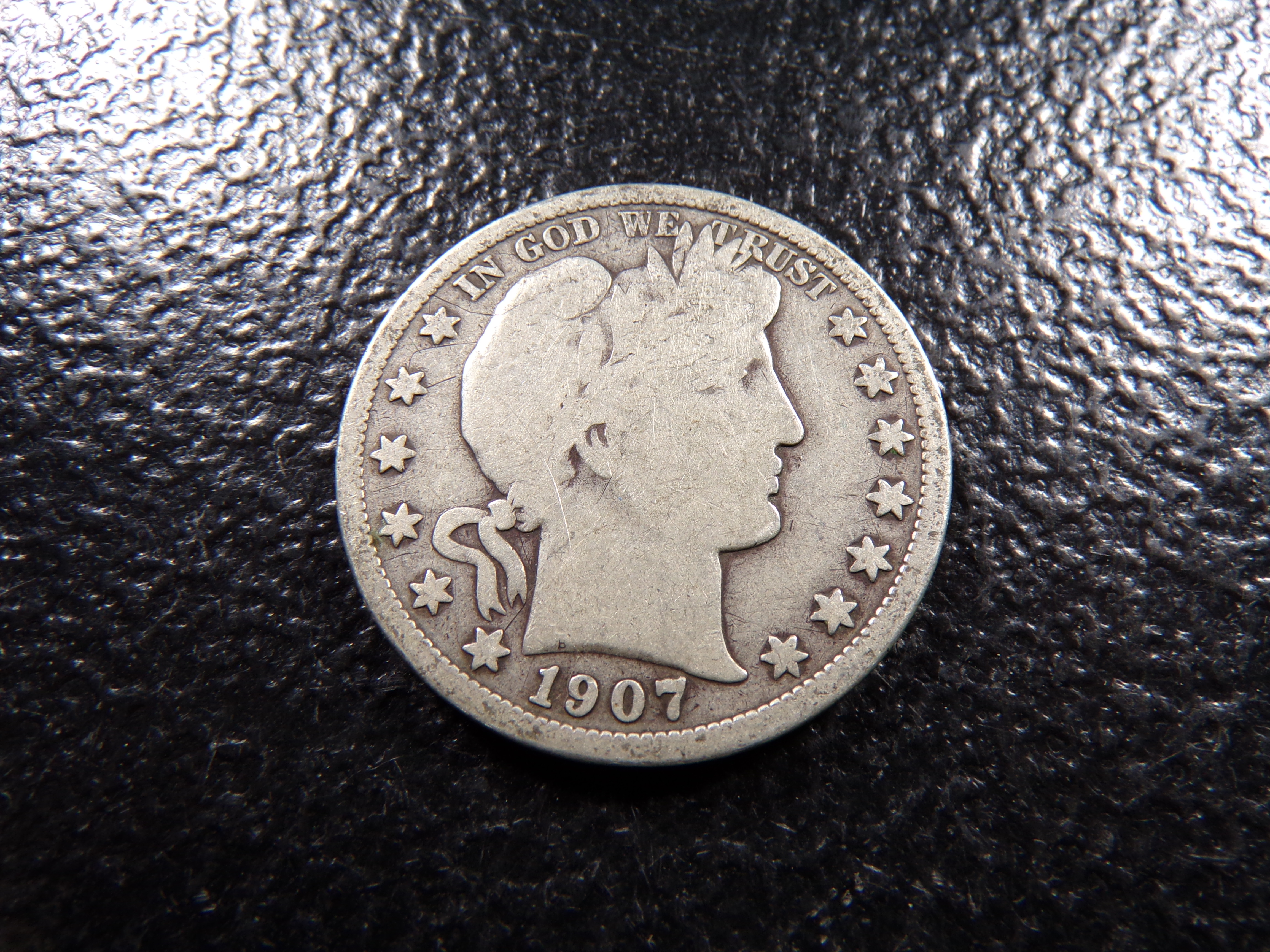 1907-S BARBER SILVER HALF DOLLAR ***MINTED 1 1/4 MILLION