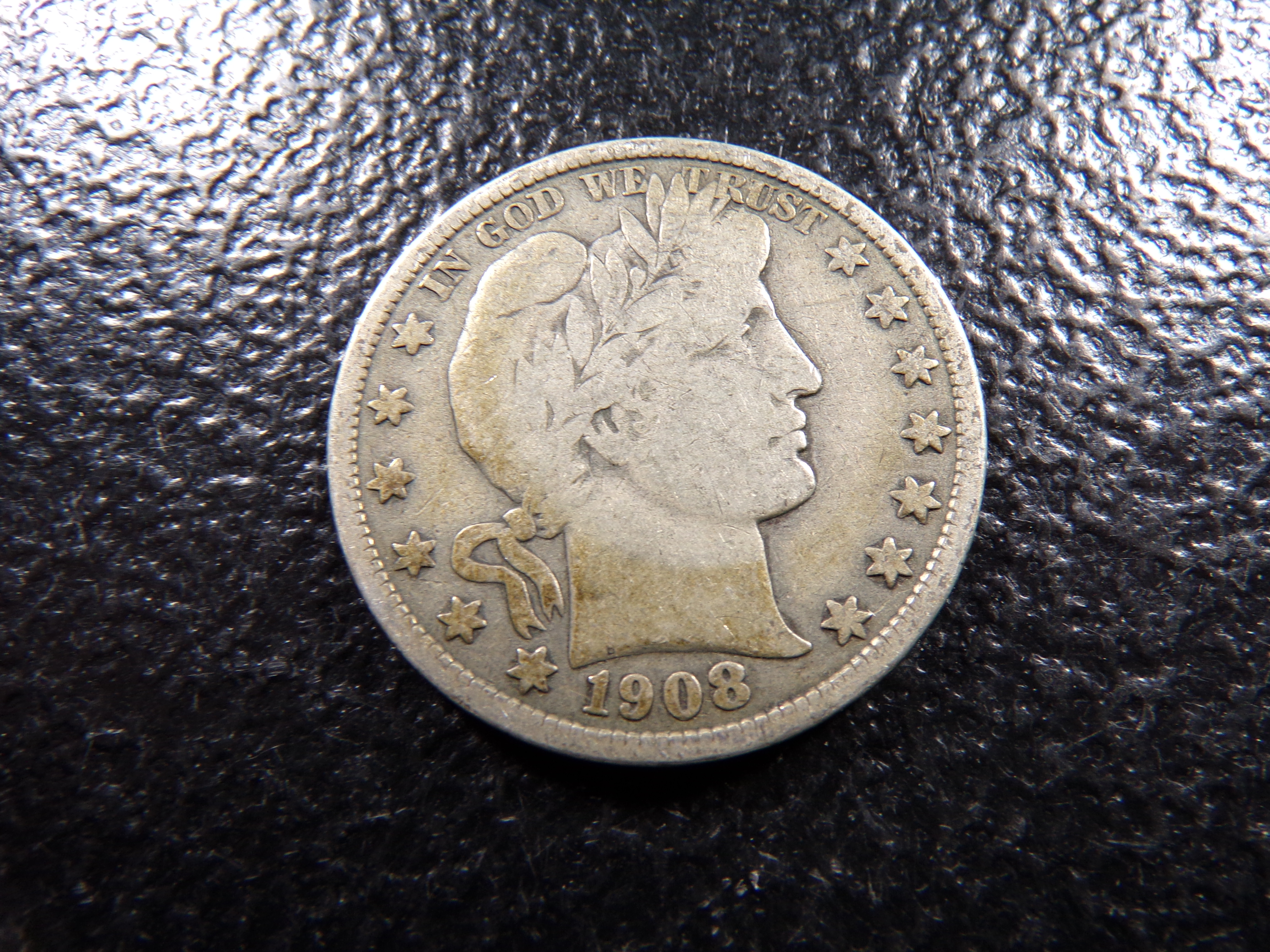 1908 BARBER SILVER HALF DOLLAR ***MINTED 1 1/2 MILLION