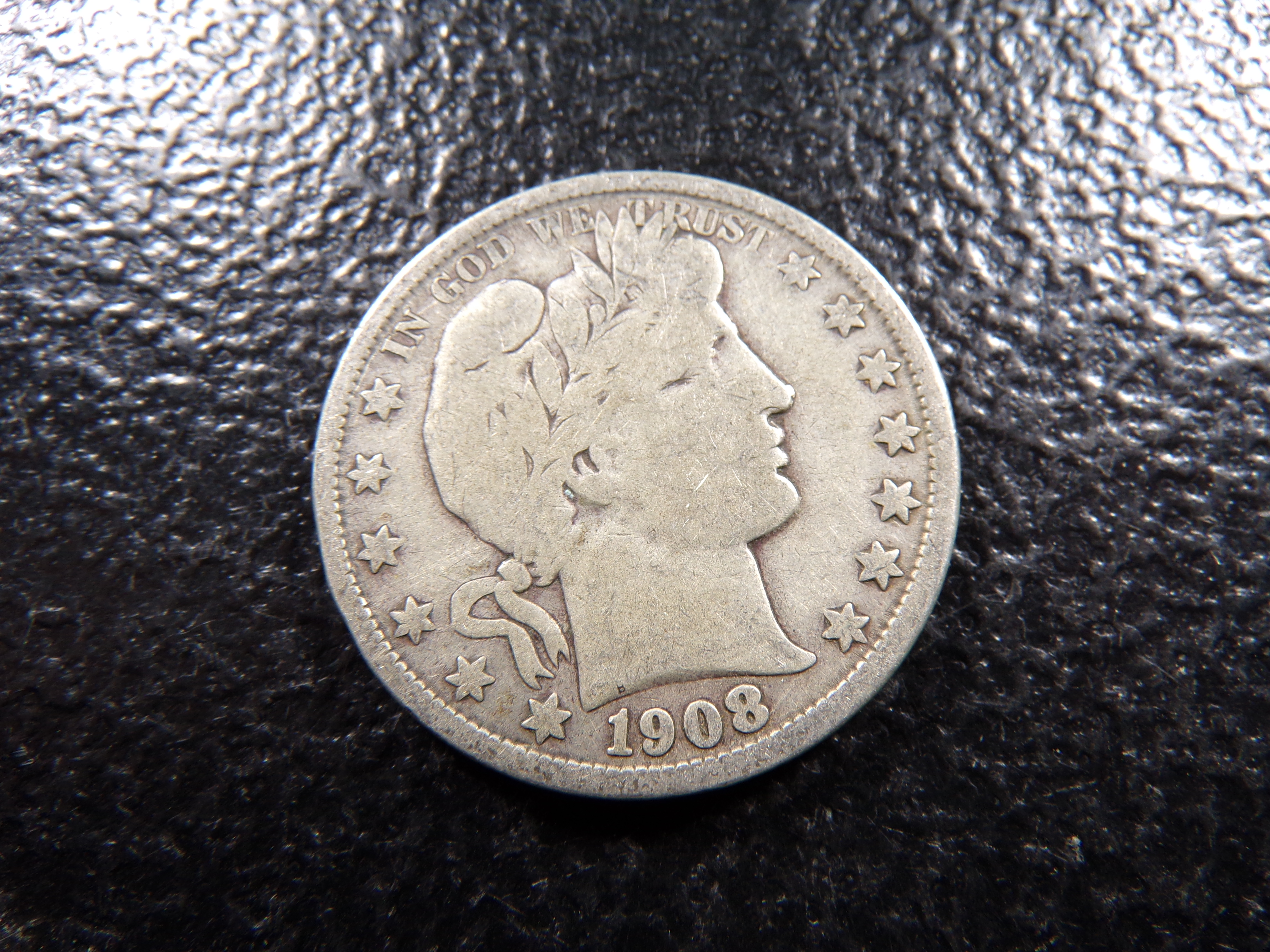 1908-O BARBER SILVER HALF DOLLAR ***MINTED 5 1/3 MILLION