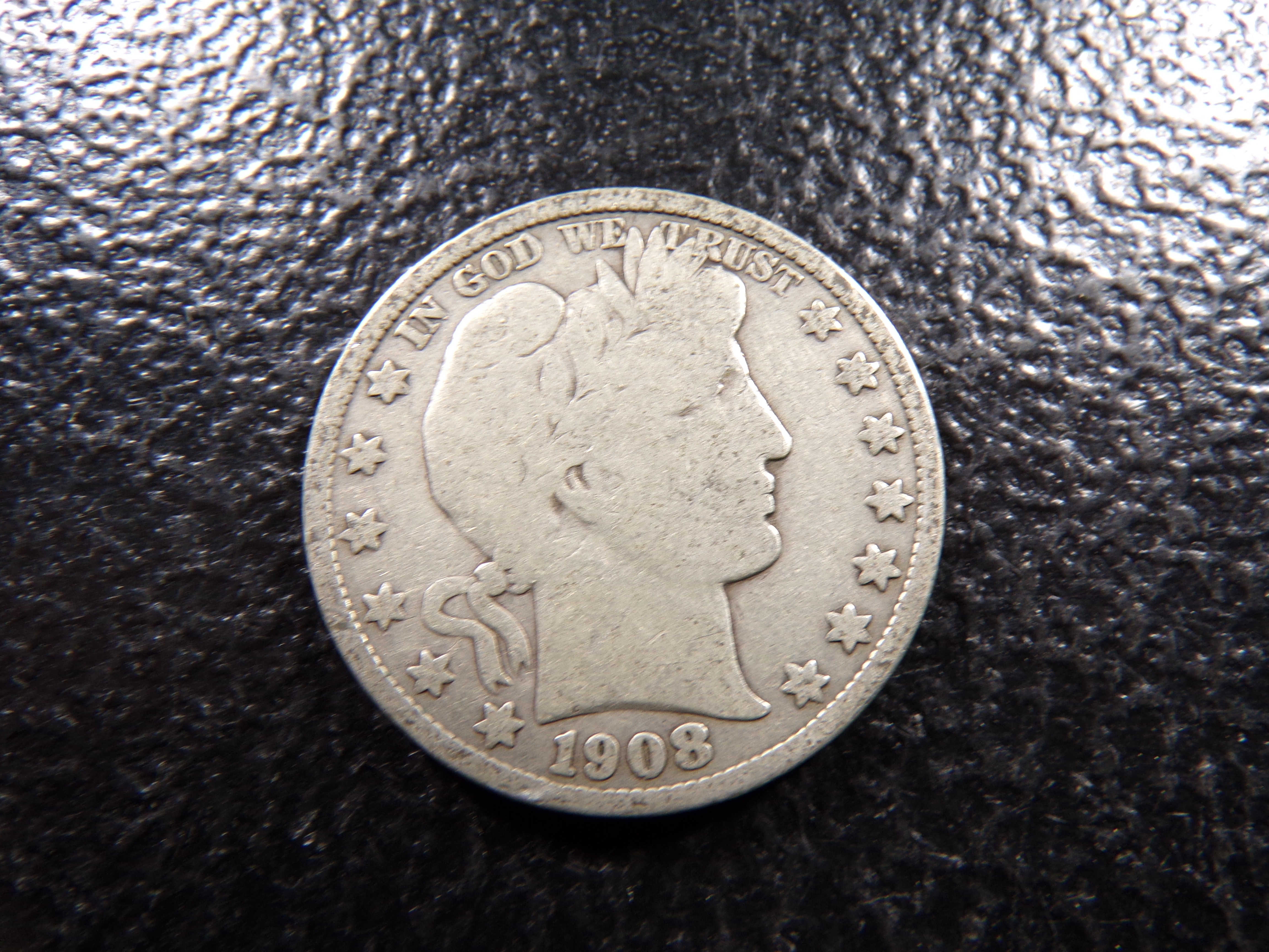 1908-S BARBER SILVER HALF DOLLAR ***MINTED 1 2/3 MILLION
