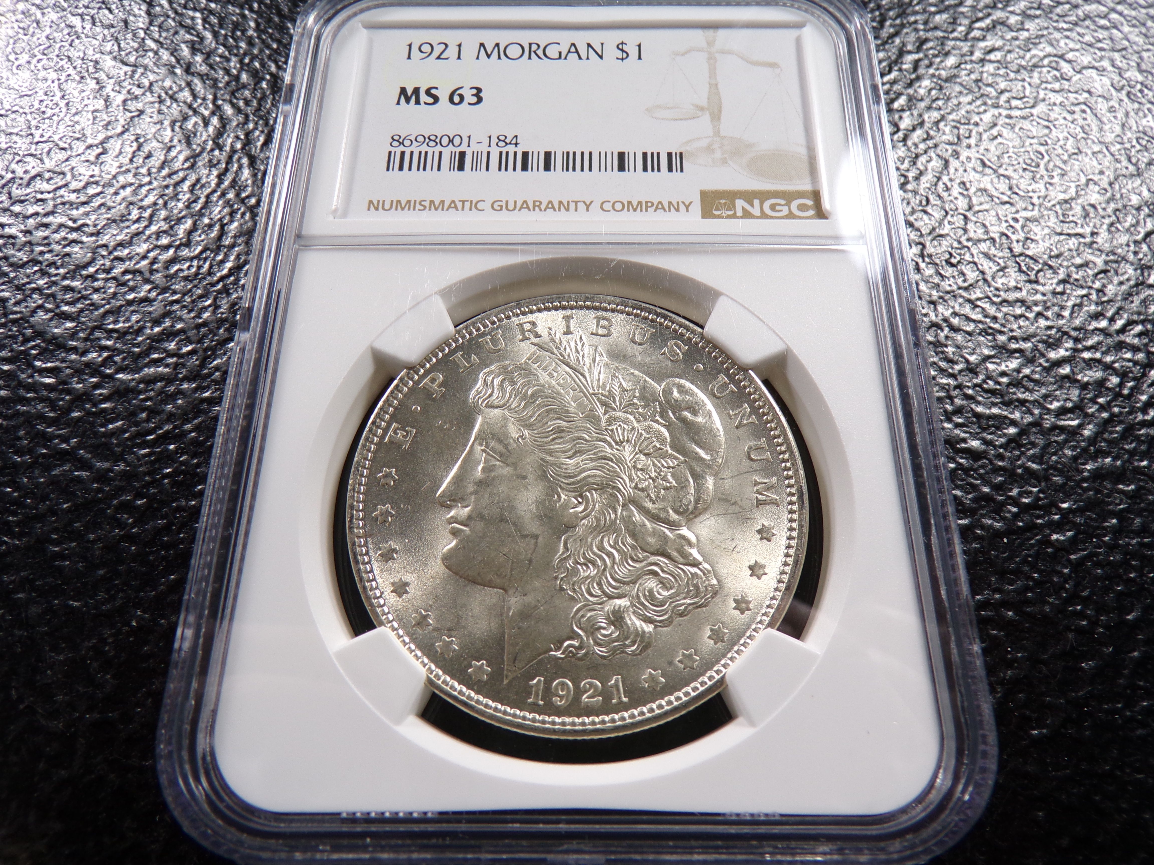 1921 NGC MS63 MORGAN SILVER DOLLAR