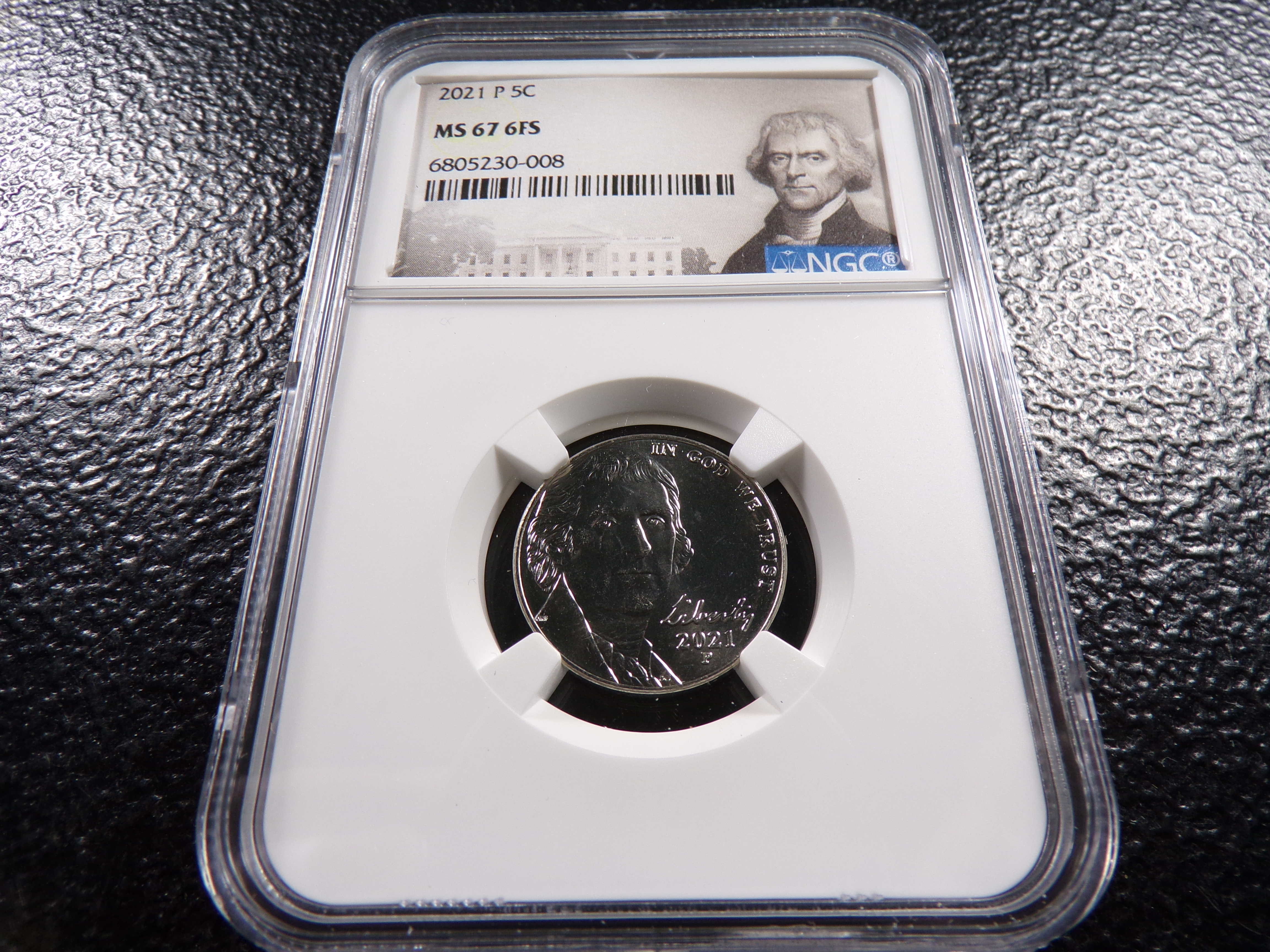 2021-P NGC MS67 6FS JEFFERSON NICKEL