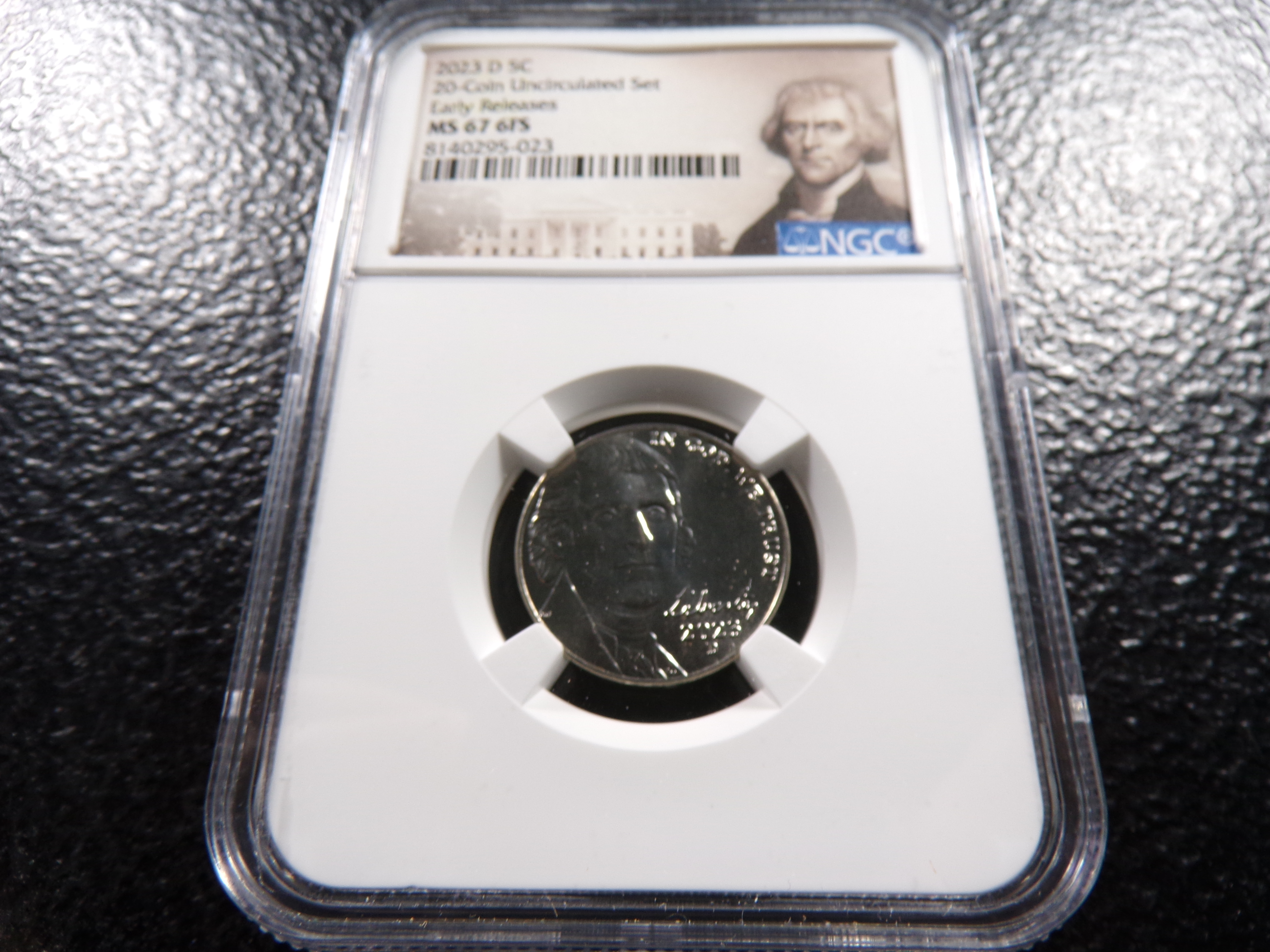 2023-D NGC MS67 6FS JEFFERSON NICKEL