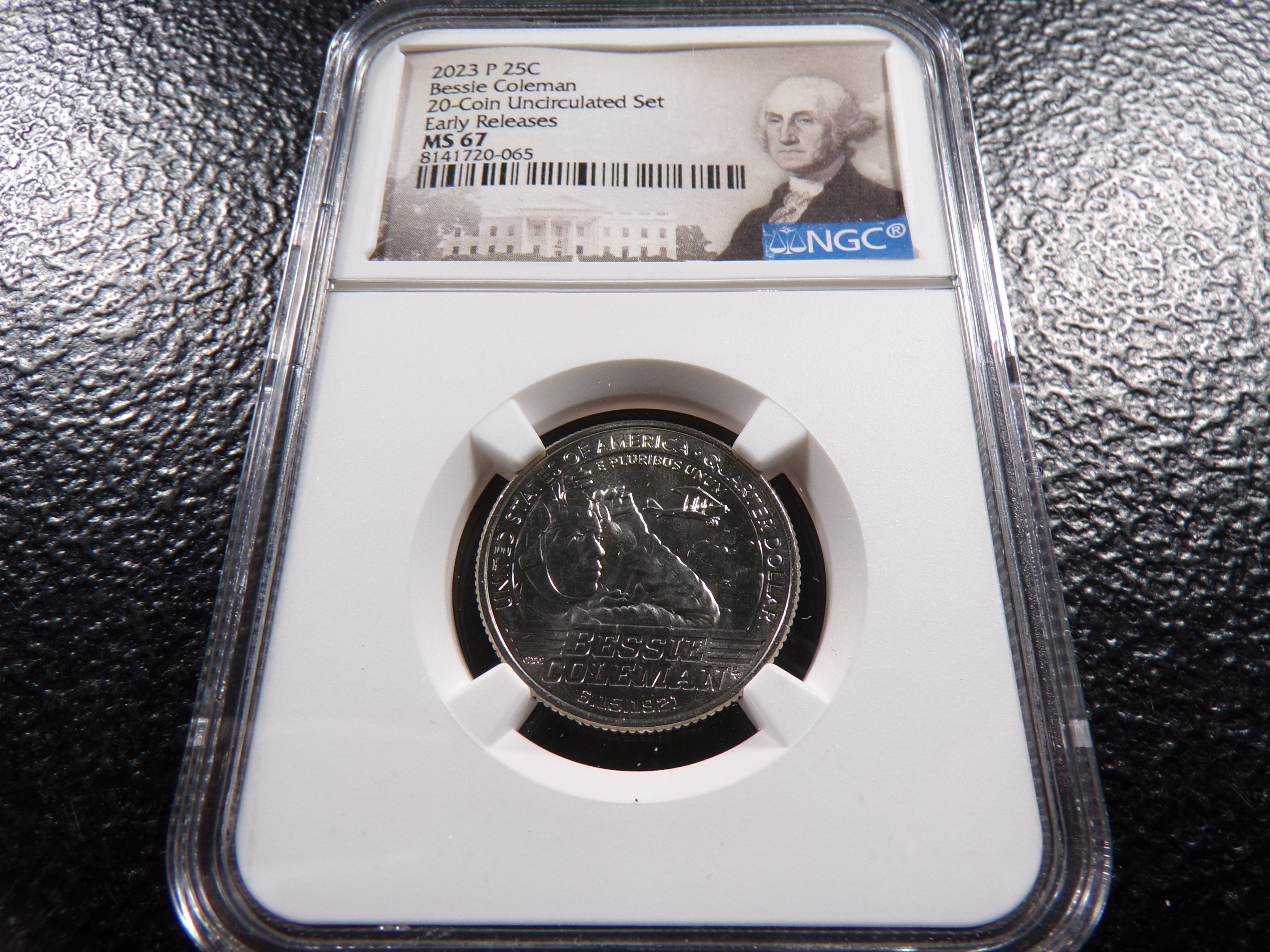 2023-P NGC MS67 BESSIE COLEMAN QUARTER