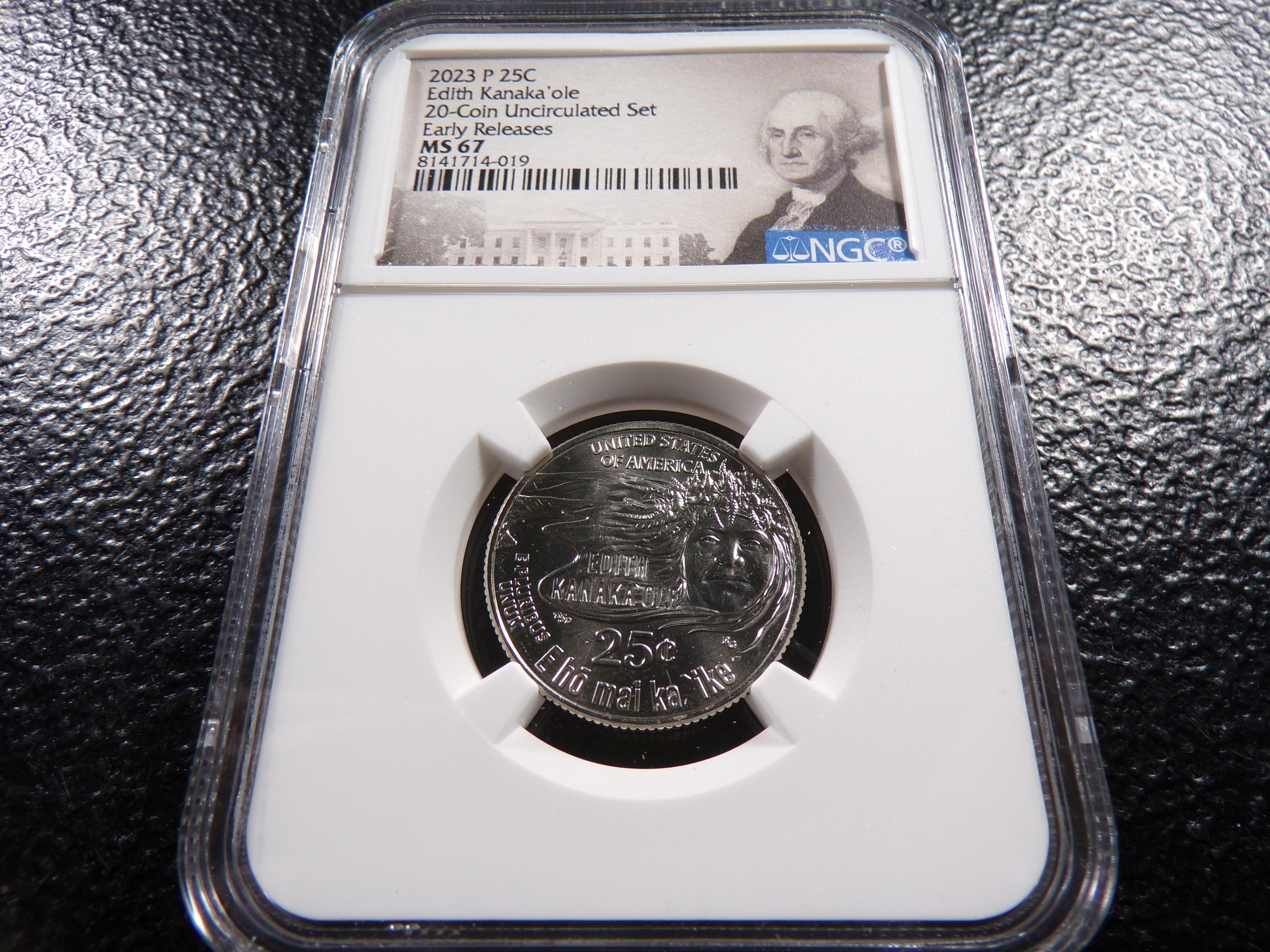 2023-P NGC MS67 EDITH KANAKA'OLE QUARTER