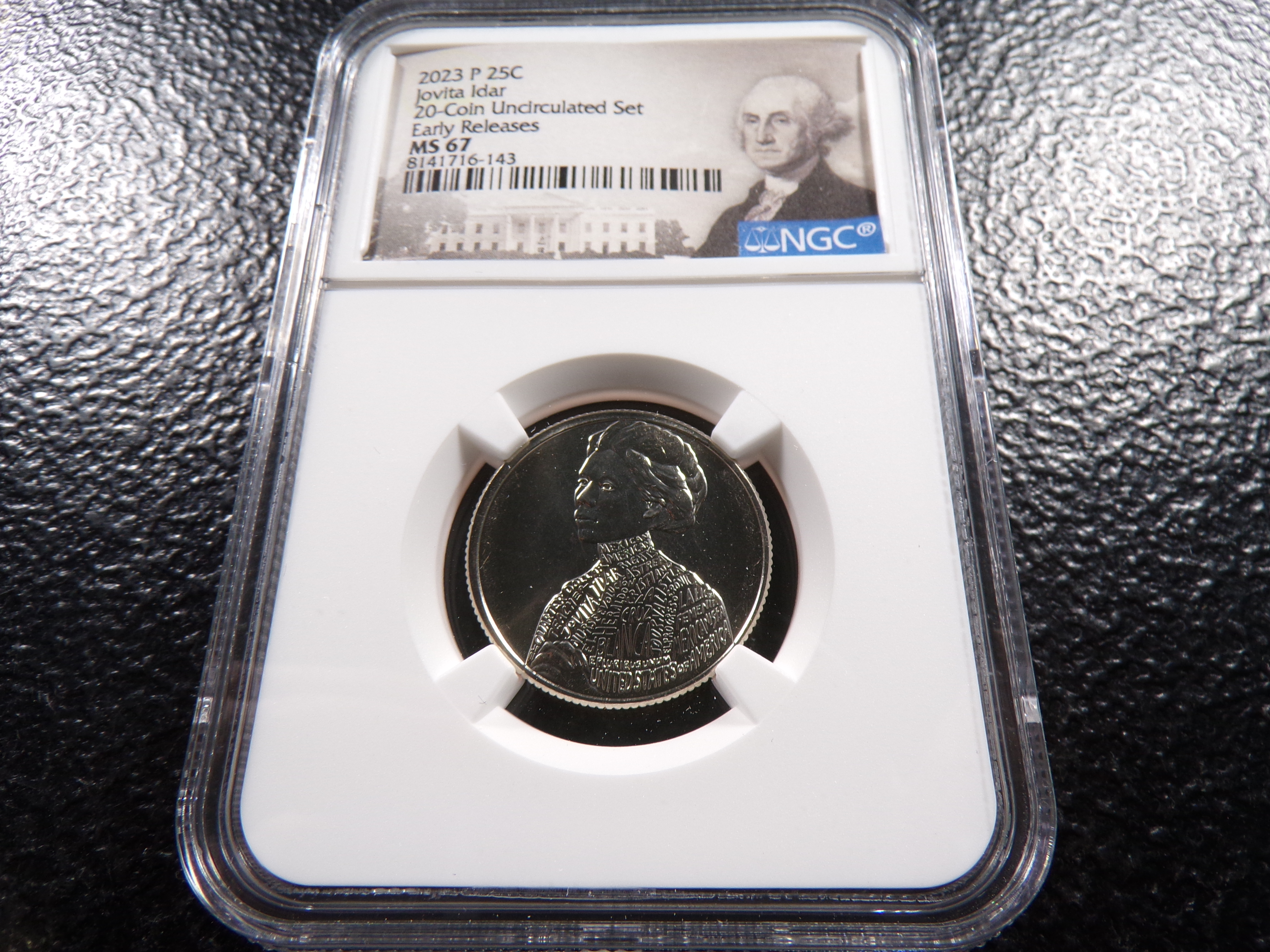 2023-P NGC MS67 JOVITA IDAR QUARTER