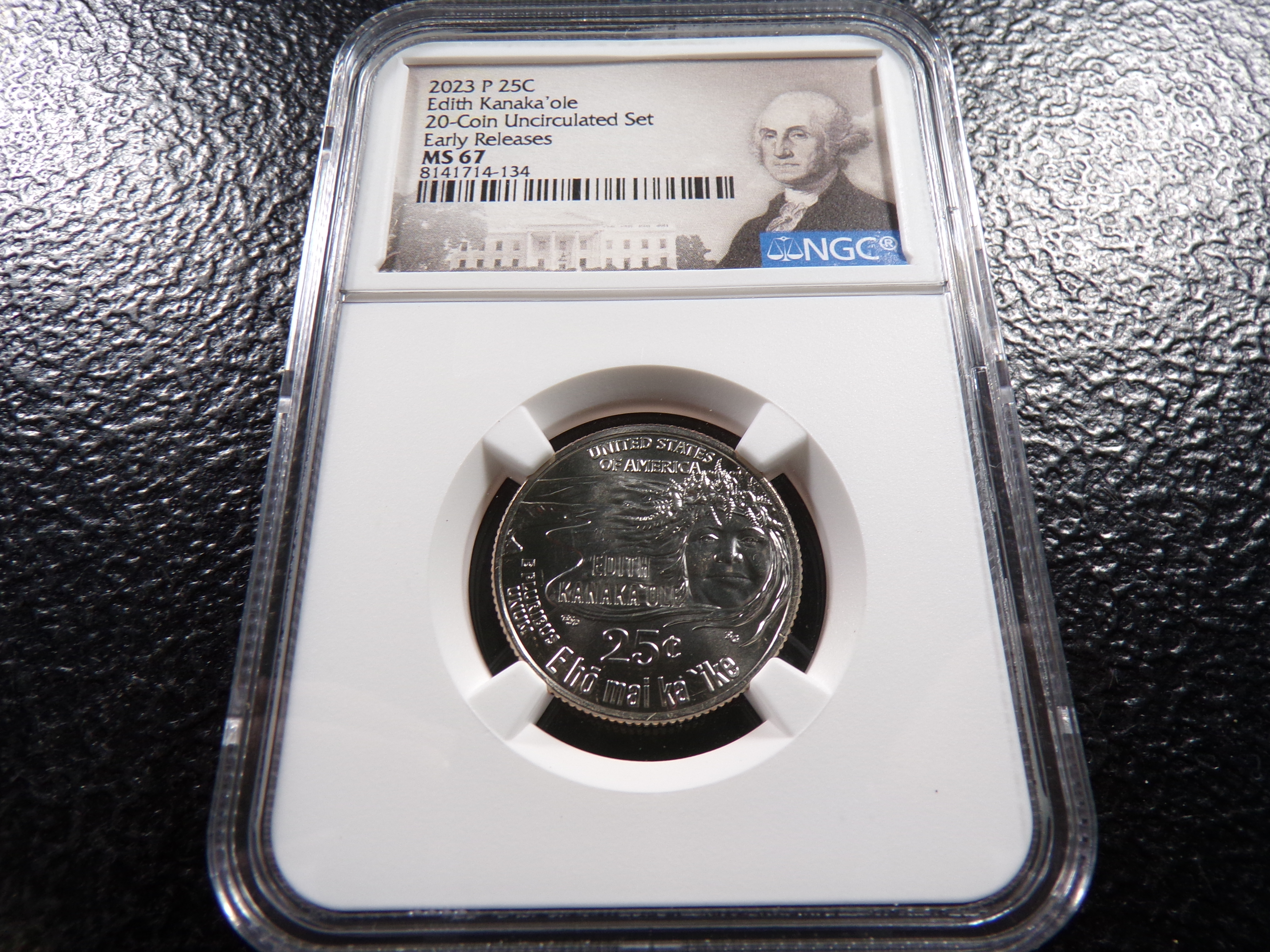 2023-P NGC MS67 EDITH KANAKA'OLE QUARTER