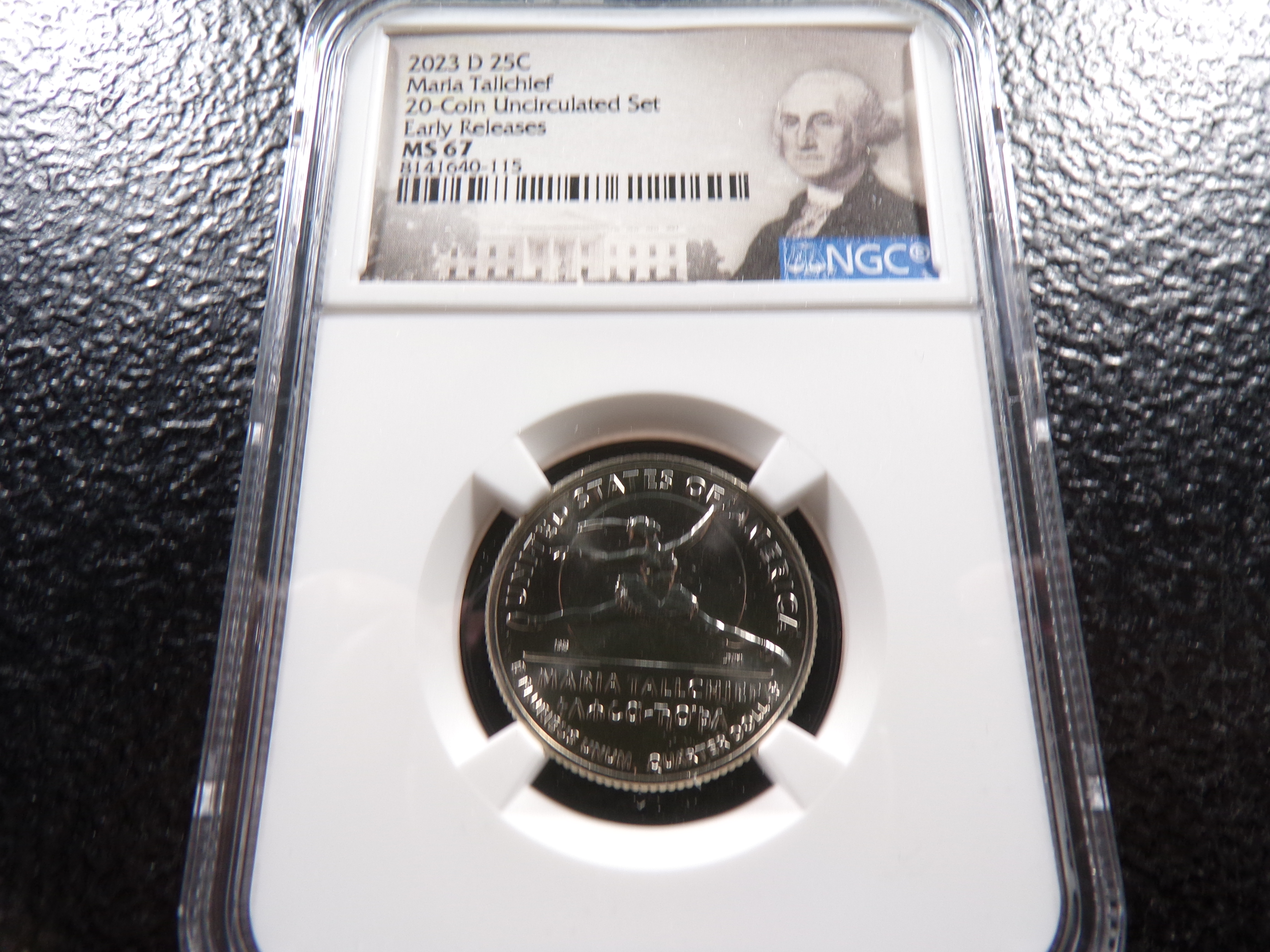 2023-D NGC MS67 MARIA TALLCHIEF QUARTER