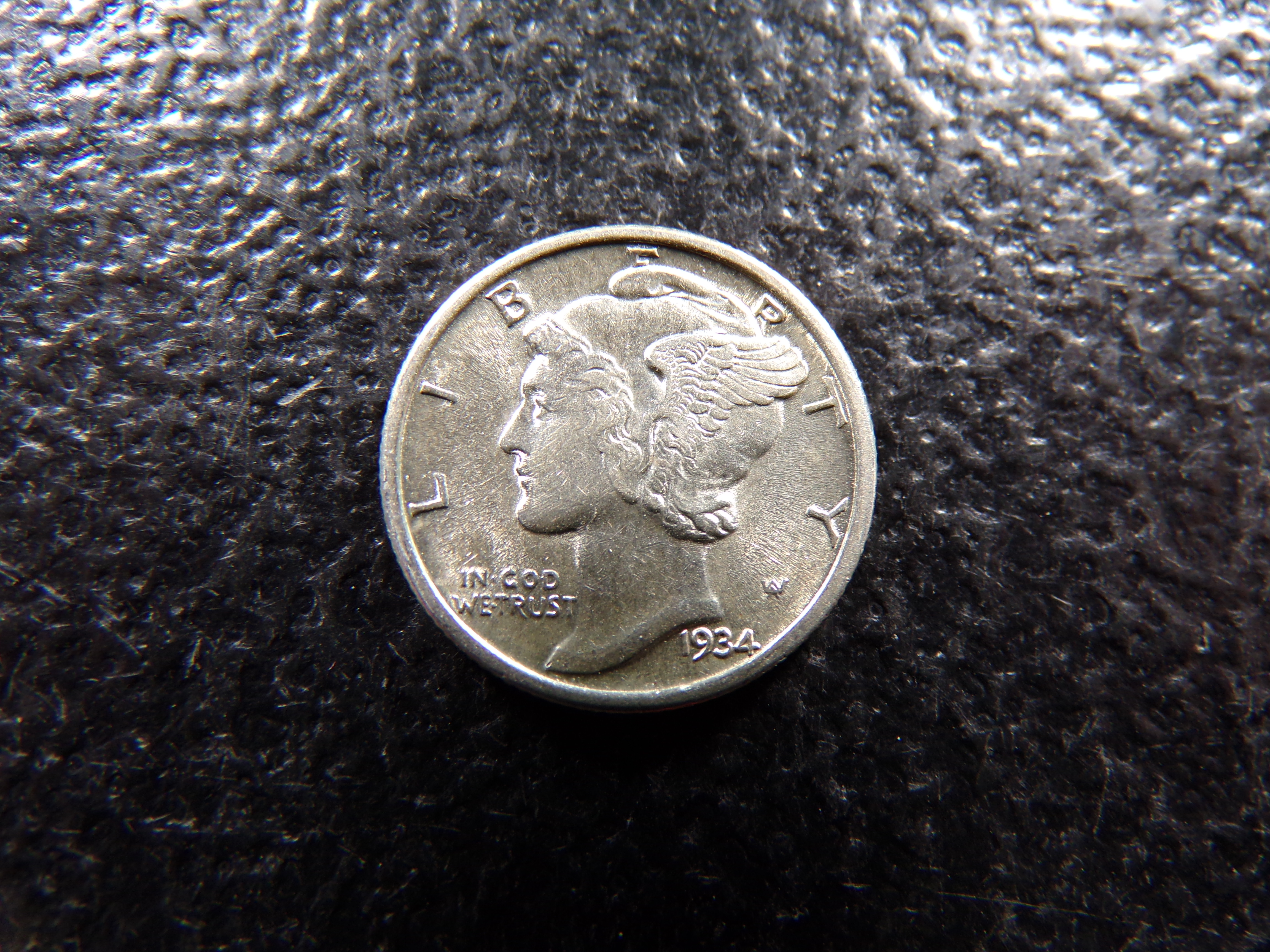 1934 HIGH GRADE MERCURY SILVER DIME