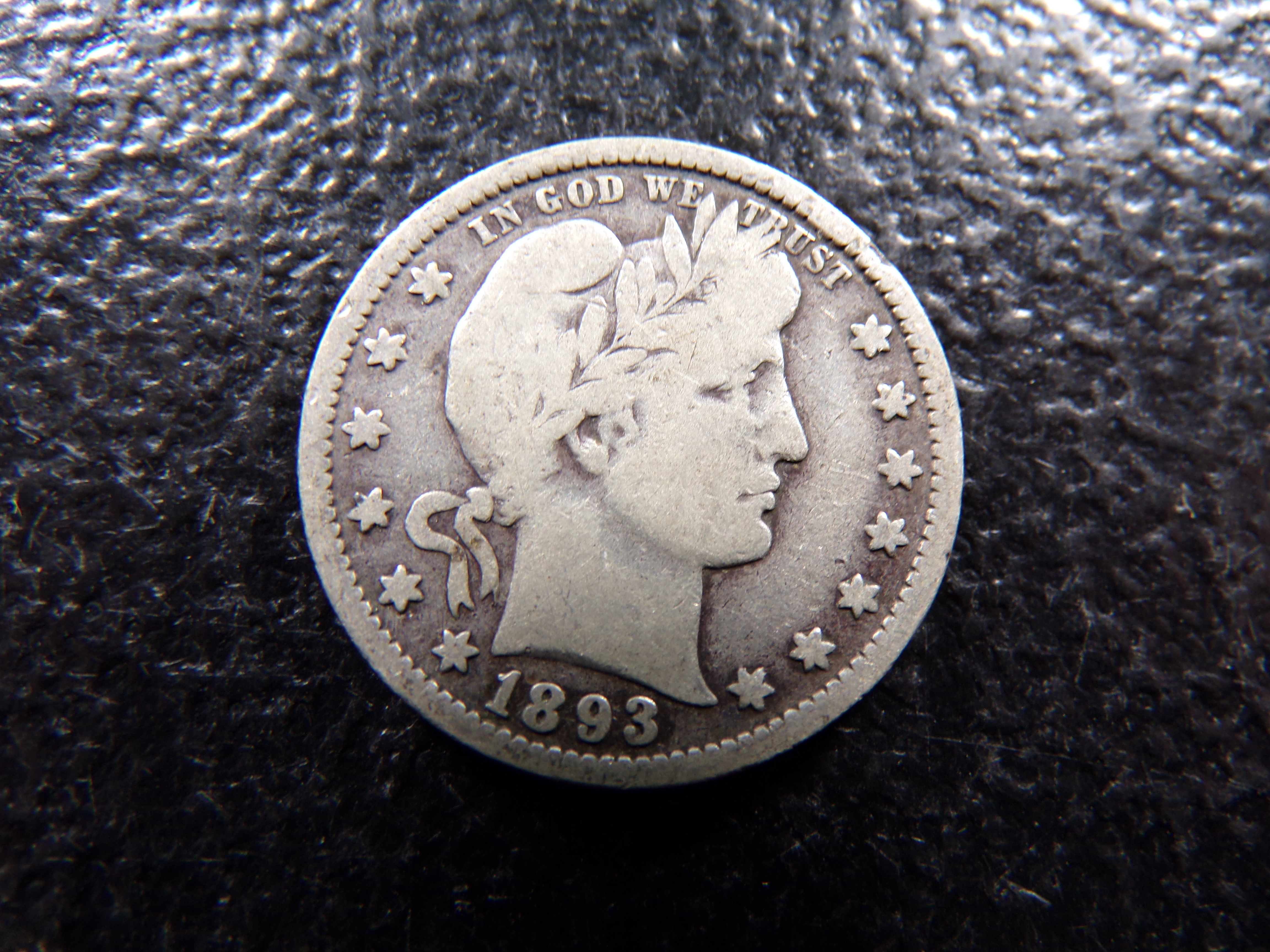 1893 BARBER SILVER QUARTER